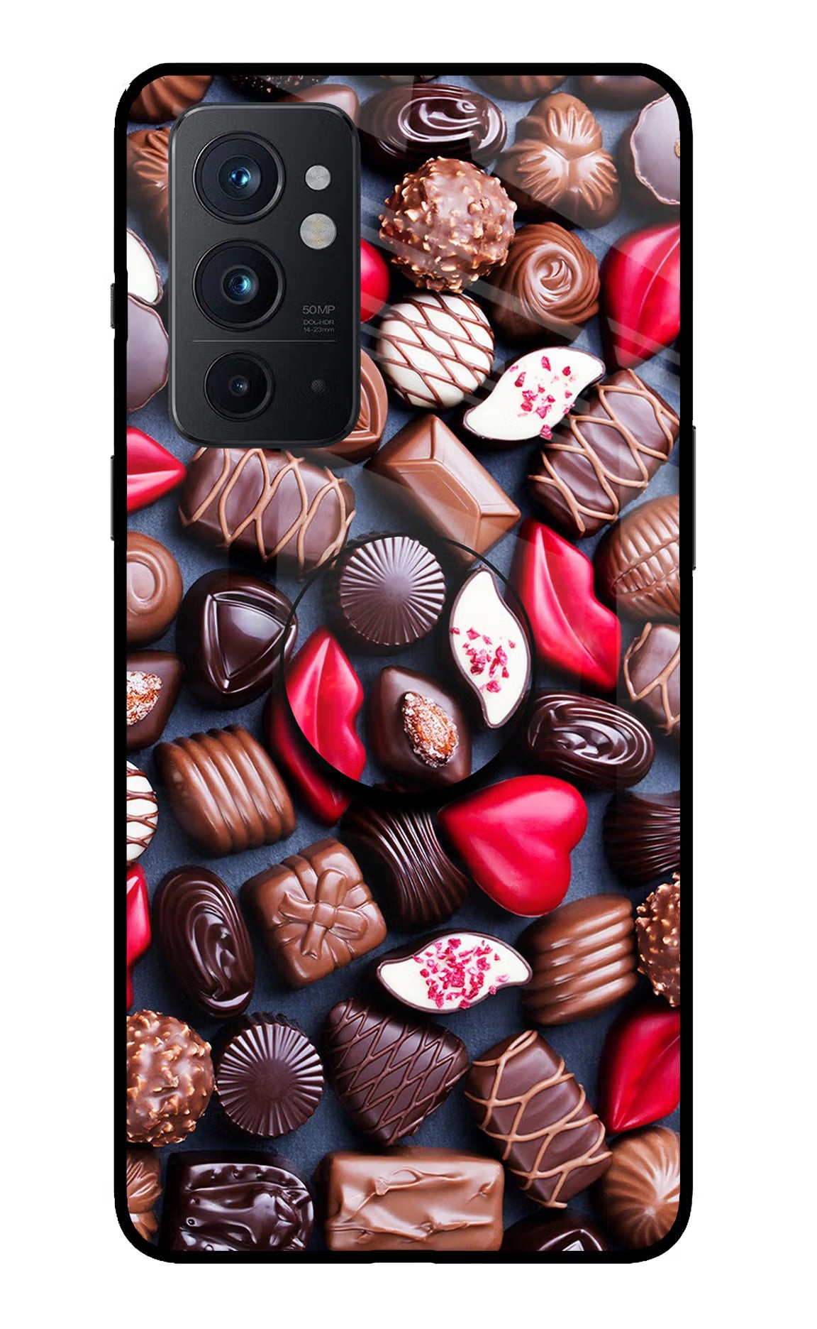 Chocolates Oneplus 9RT Glass Case - Chocolates Oneplus 9RT Glass Case Chocolates Oneplus 9RT Glass Case