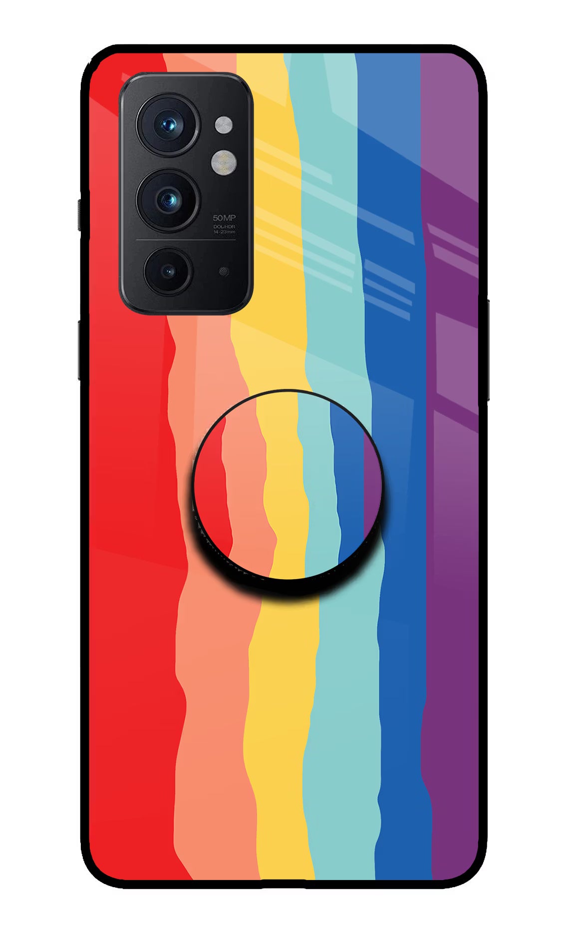 Rainbow Oneplus 9RT Glass Case - Rainbow Oneplus 9RT Glass Case Rainbow Oneplus 9RT Glass Case