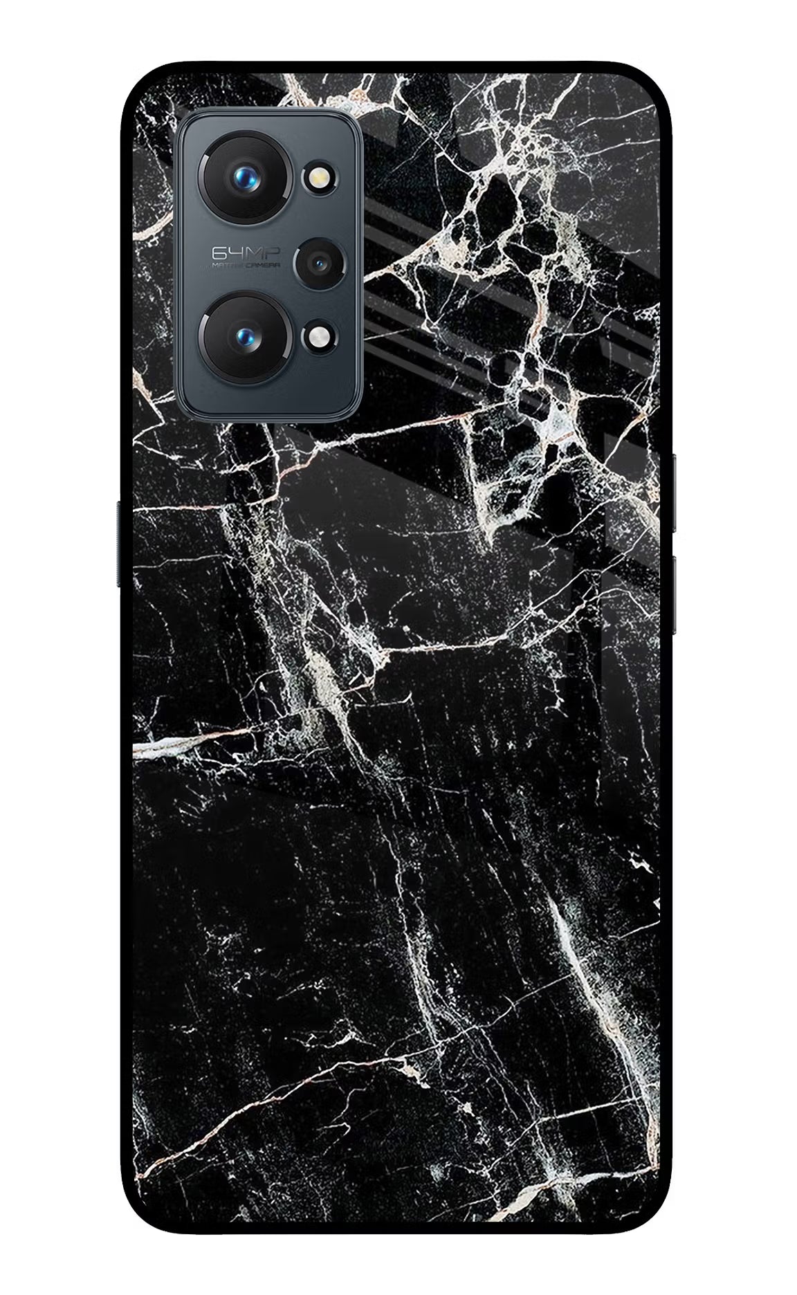 Black Marble Texture Realme GT NEO 2/Neo 3T Back Cover - Black Marble Texture Realme GT NEO 2/Neo 3T Glass Case Back Cover by Casekaro Black Marble Texture Realme GT NEO 2/Neo 3T Glass Case Back Cover by Casekaro
