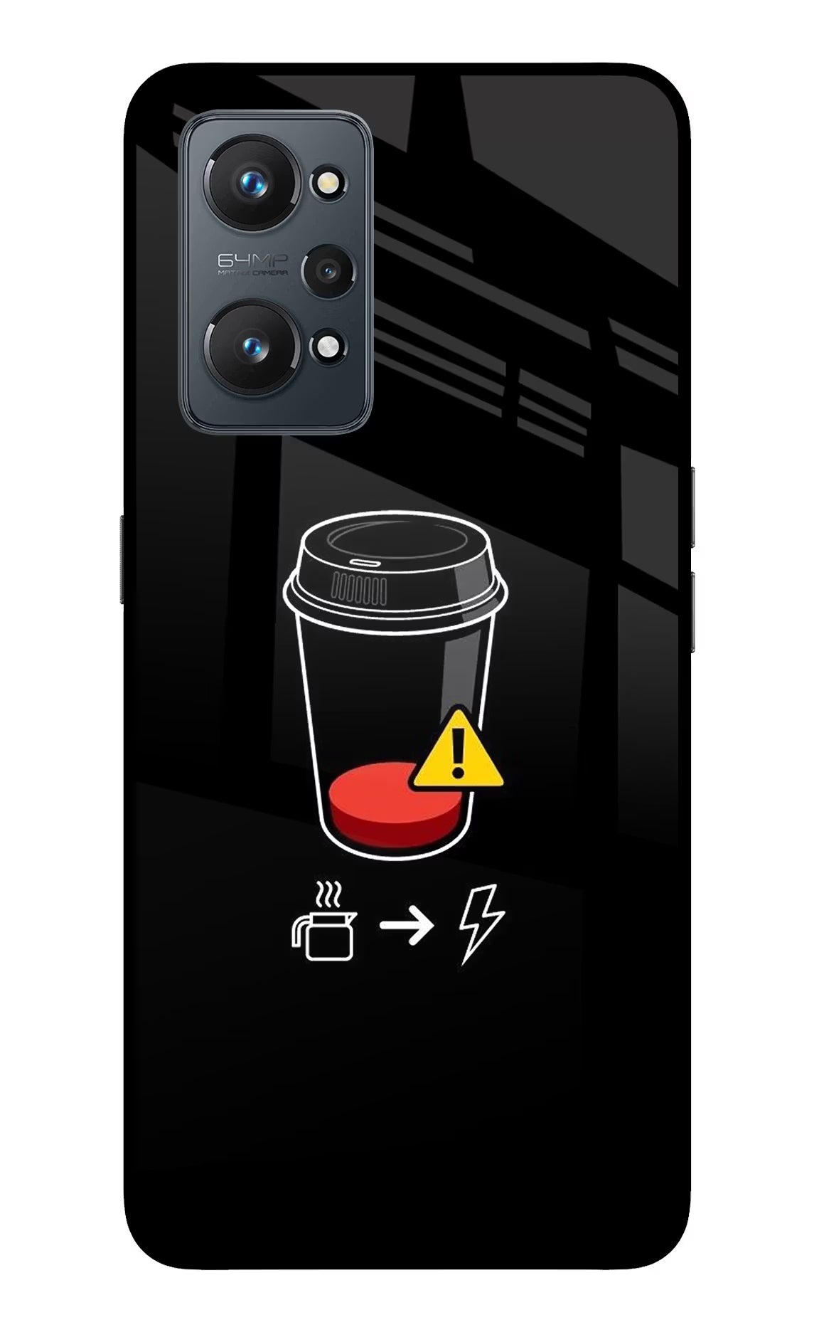 Coffee Realme GT NEO 2/Neo 3T Back Cover - Coffee Realme GT NEO 2/Neo 3T Glass Case Back Cover by Casekaro Coffee Realme GT NEO 2/Neo 3T Glass Case Back Cover by Casekaro