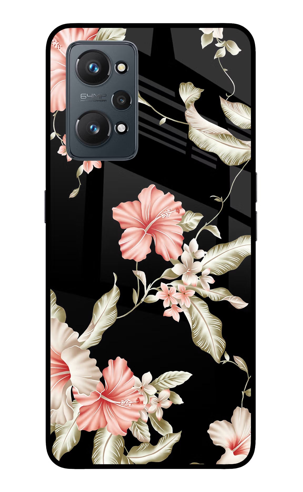 Flowers Realme GT NEO 2/Neo 3T Back Cover - Flowers Realme GT NEO 2/Neo 3T Glass Case Back Cover by Casekaro Flowers Realme GT NEO 2/Neo 3T Glass Case Back Cover by Casekaro