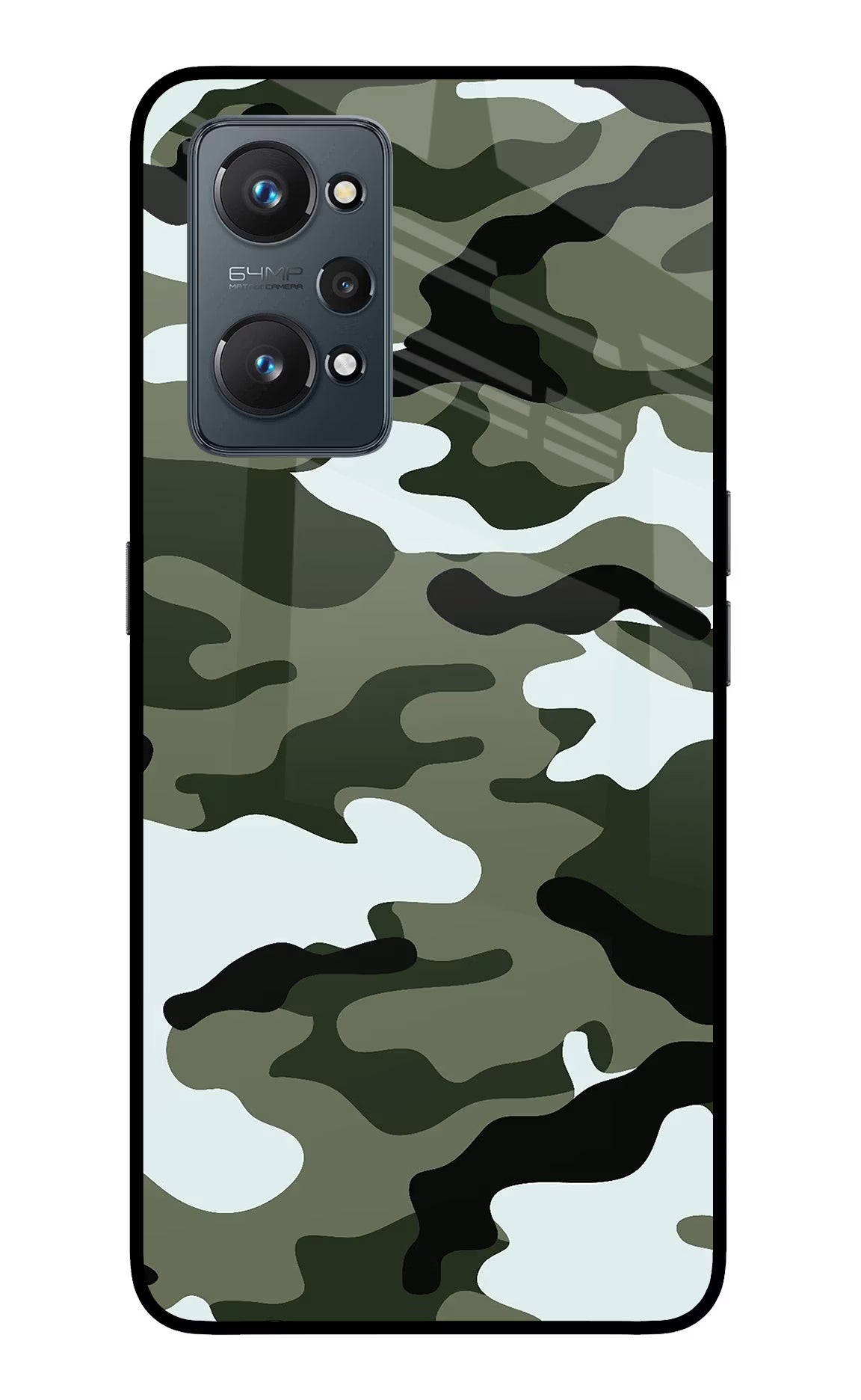 Camouflage Realme GT NEO 2/Neo 3T Back Cover - Camouflage Realme GT NEO 2/Neo 3T Glass Case Back Cover by Casekaro Camouflage Realme GT NEO 2/Neo 3T Glass Case Back Cover by Casekaro