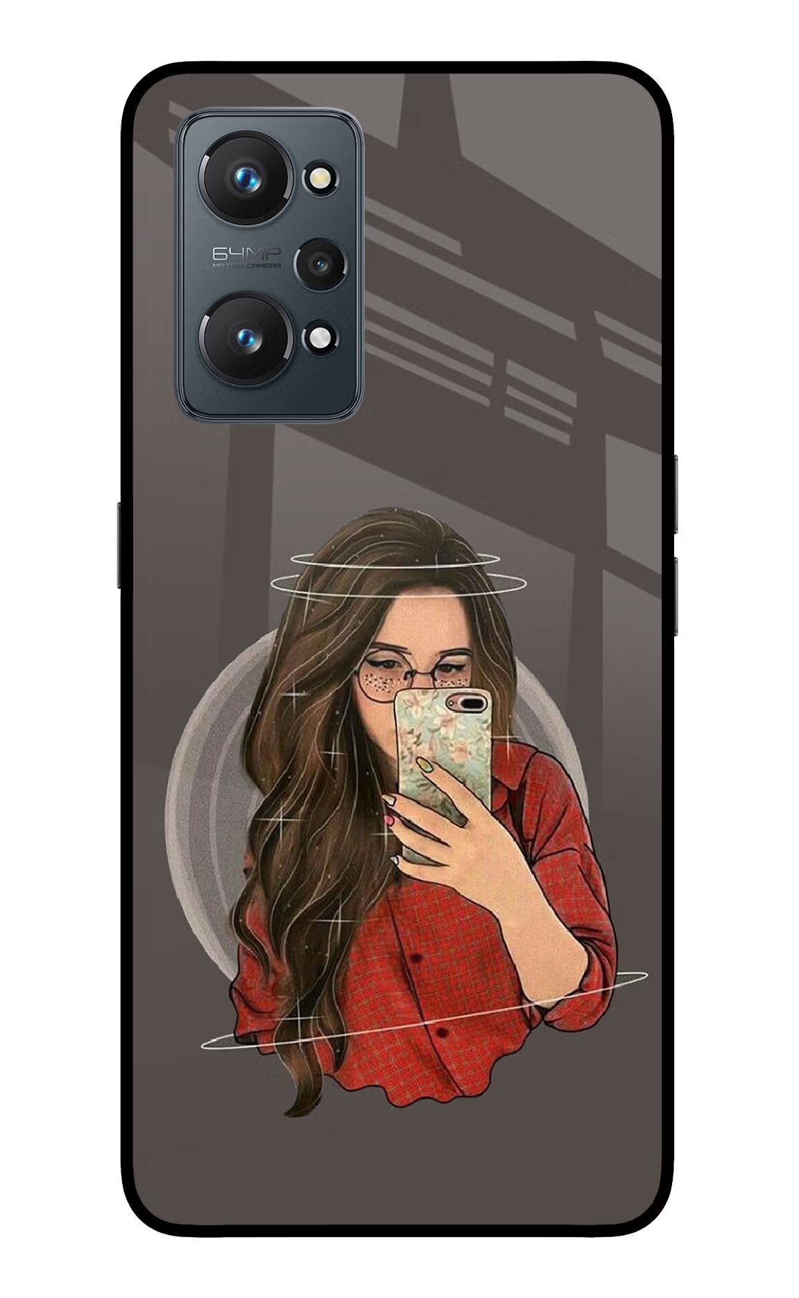 Selfie Queen Realme GT NEO 2/Neo 3T Back Cover - Selfie Queen Realme GT NEO 2/Neo 3T Glass Case Back Cover by Casekaro Selfie Queen Realme GT NEO 2/Neo 3T Glass Case Back Cover by Casekaro