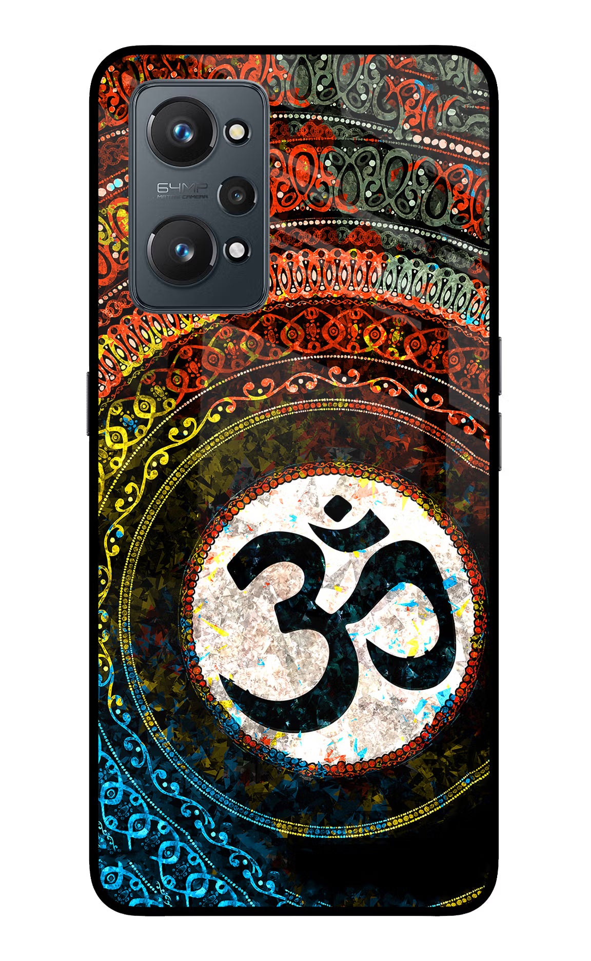 Om Cultural Realme GT NEO 2/Neo 3T Back Cover - Om Cultural Realme GT NEO 2/Neo 3T Glass Case Back Cover by Casekaro Om Cultural Realme GT NEO 2/Neo 3T Glass Case Back Cover by Casekaro