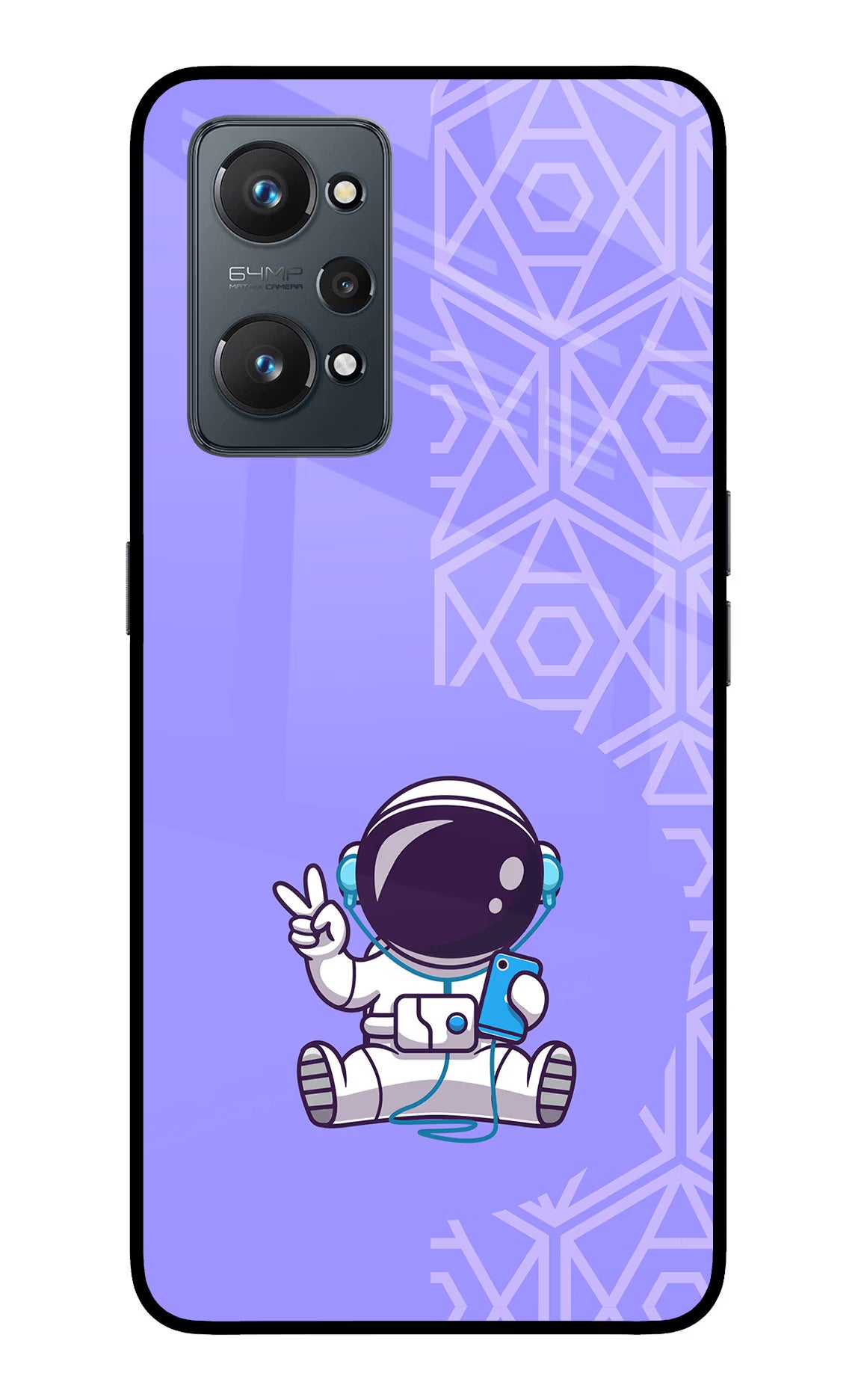 Cute Astronaut Chilling Realme GT NEO 2/Neo 3T Glass Case - Cute Astronaut Chilling Realme GT NEO 2/Neo 3T Glass Case Cute Astronaut Chilling Realme GT NEO 2/Neo 3T Glass Case