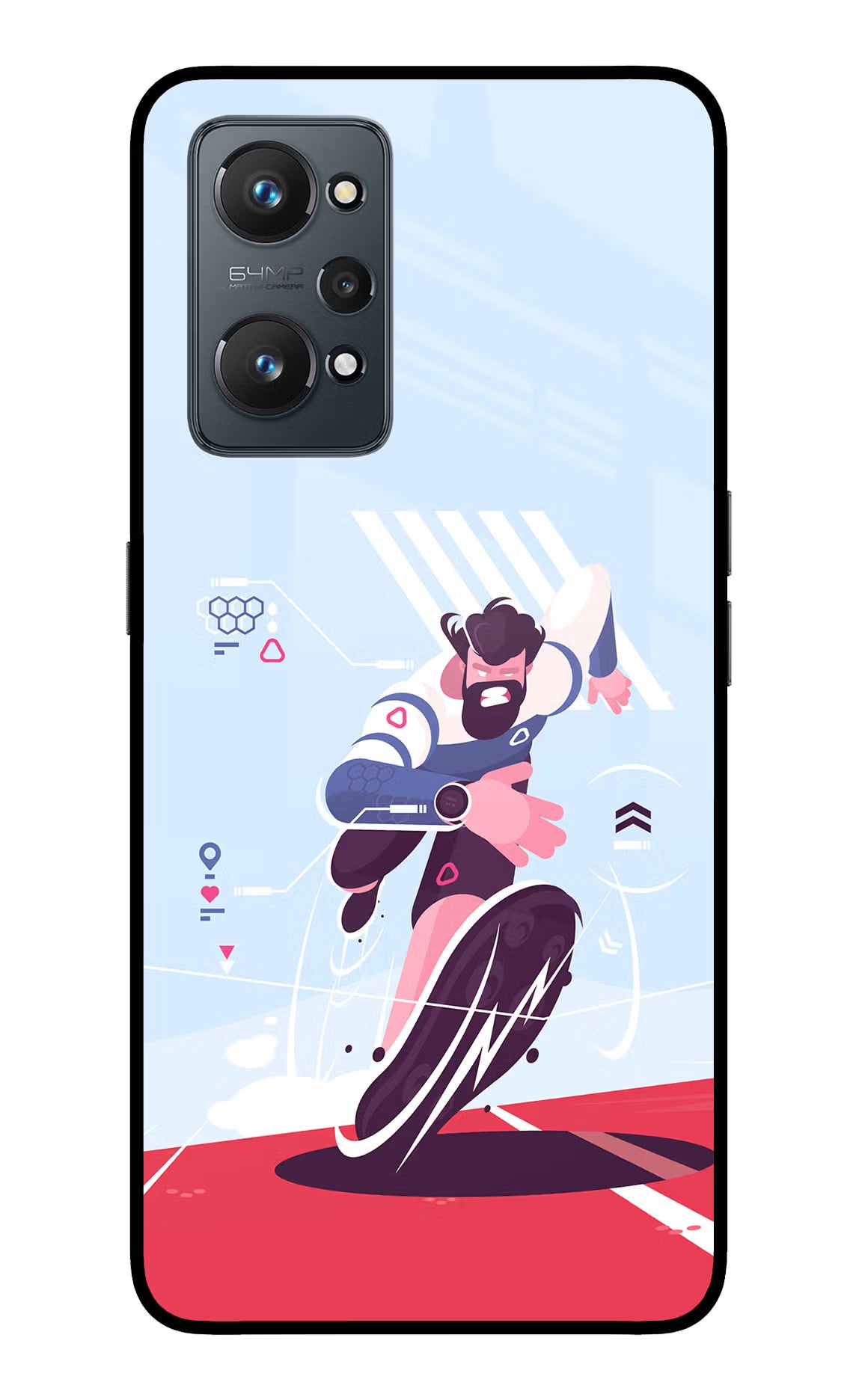 Run Pro Realme GT NEO 2/Neo 3T Back Cover - Run Pro Realme GT NEO 2/Neo 3T Glass Case Back Cover by Casekaro Run Pro Realme GT NEO 2/Neo 3T Glass Case Back Cover by Casekaro