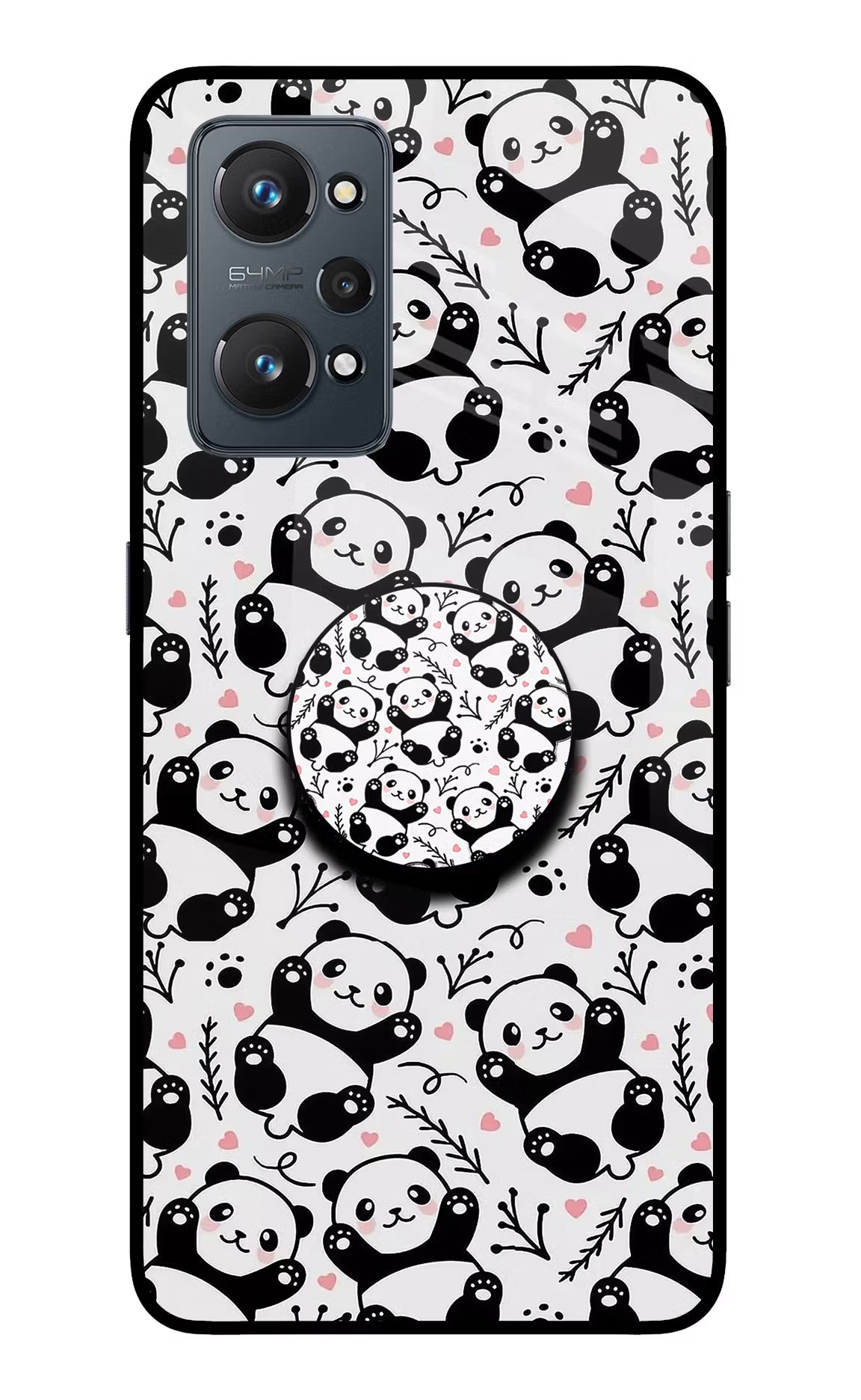 Cute Panda Realme GT NEO 2/Neo 3T Glass Case - Cute Panda Realme GT NEO 2/Neo 3T Glass Case Cute Panda Realme GT NEO 2/Neo 3T Glass Case