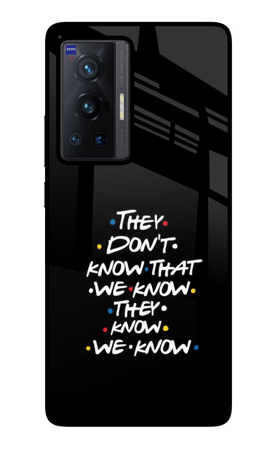 FRIENDS Dialogue Vivo X70 Pro Back Cover - FRIENDS Dialogue Vivo X70 Pro Glass Case Back Cover by Casekaro FRIENDS Dialogue Vivo X70 Pro Glass Case Back Cover by Casekaro