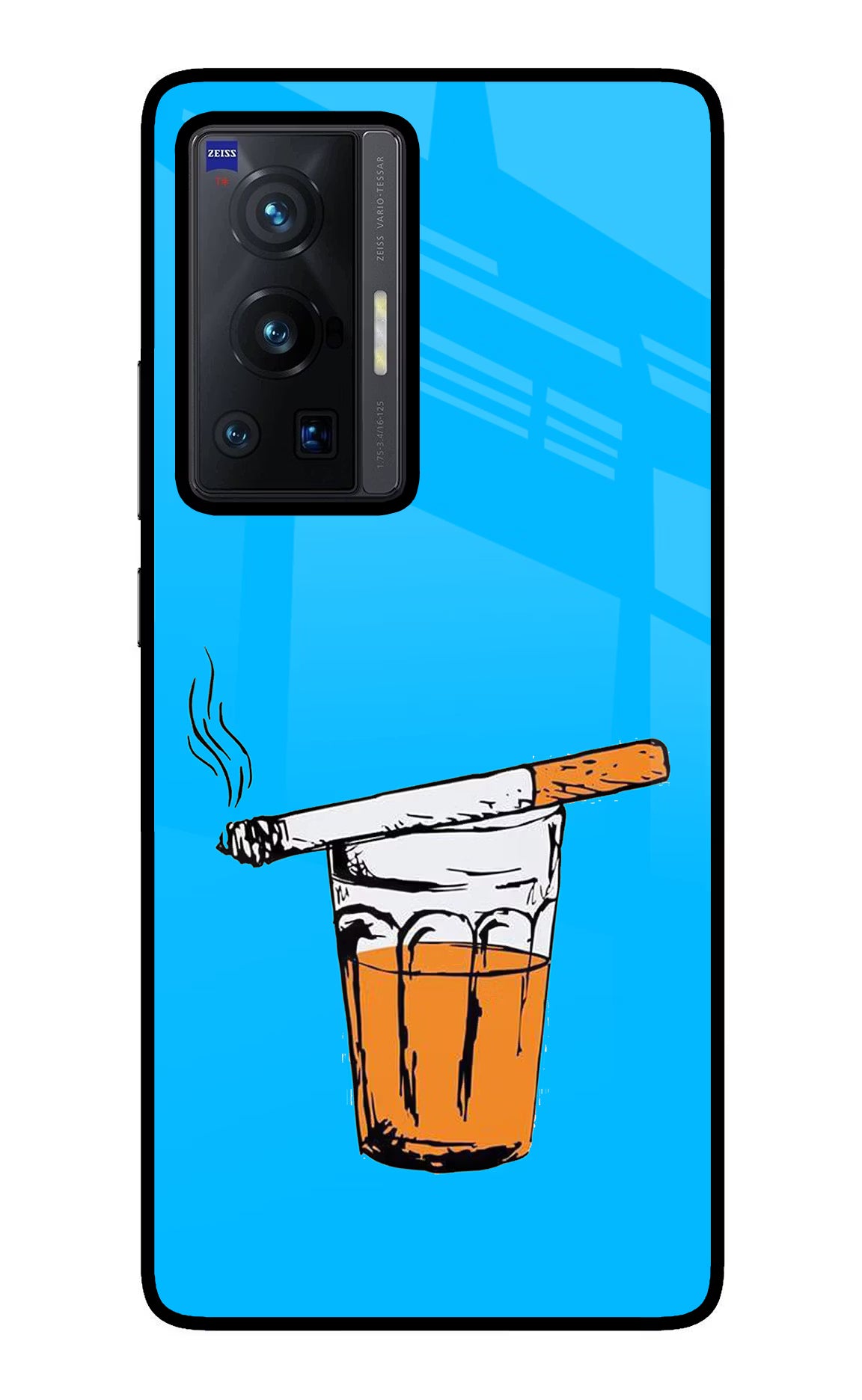 Chai Sutta Vivo X70 Pro Back Cover - Chai Sutta Vivo X70 Pro Glass Case Back Cover by Casekaro Chai Sutta Vivo X70 Pro Glass Case Back Cover by Casekaro