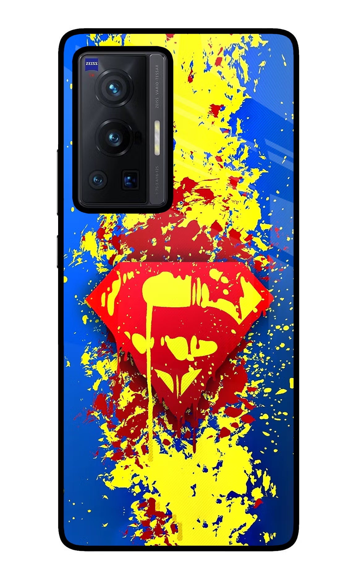 Superman logo Vivo X70 Pro Back Cover - Superman logo Vivo X70 Pro Glass Case Back Cover by Casekaro Superman logo Vivo X70 Pro Glass Case Back Cover by Casekaro