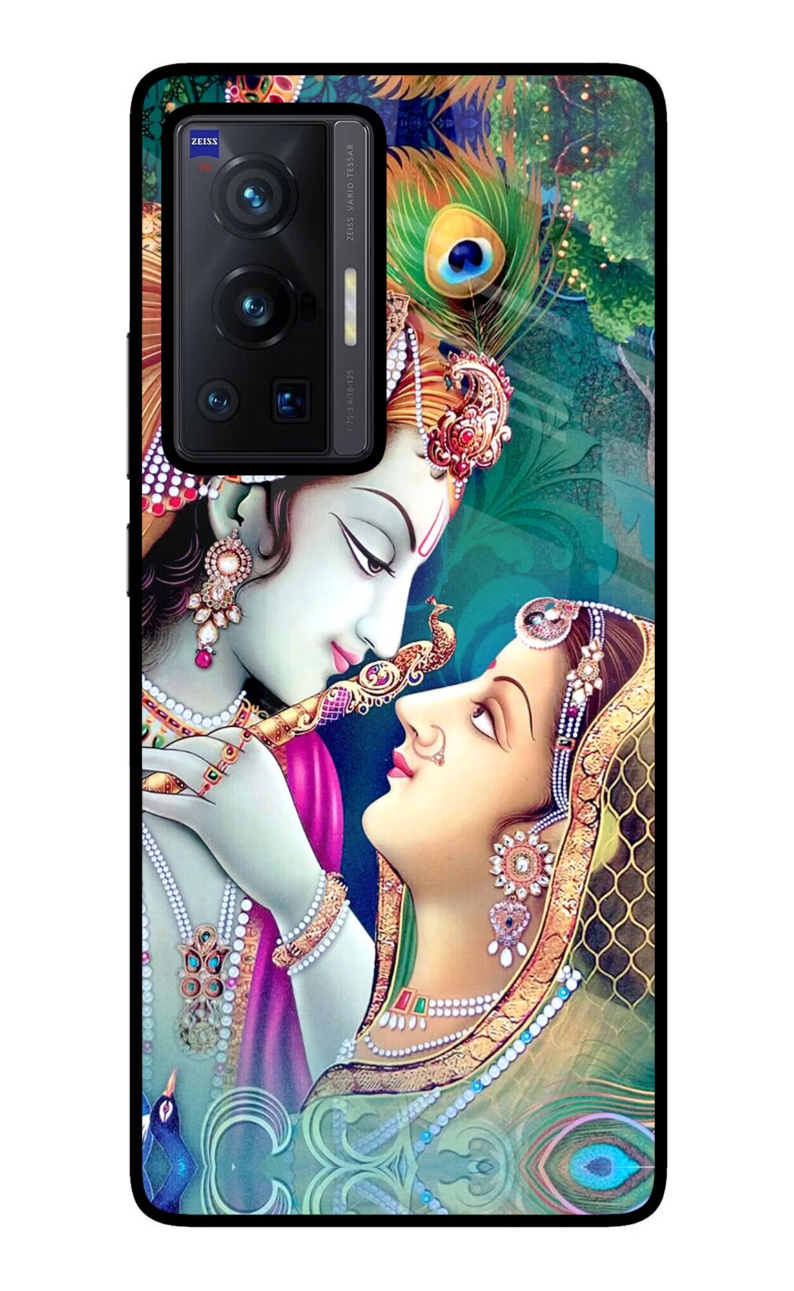 Lord Radha Krishna Vivo X70 Pro Back Cover - Lord Radha Krishna Vivo X70 Pro Glass Case Back Cover by Casekaro Lord Radha Krishna Vivo X70 Pro Glass Case Back Cover by Casekaro