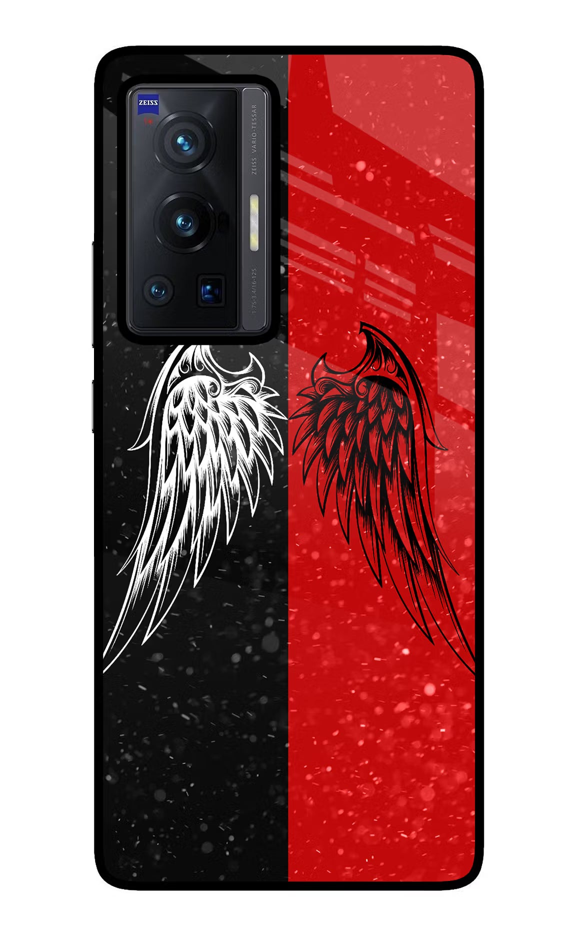 Wings Vivo X70 Pro Back Cover - Wings Vivo X70 Pro Glass Case Back Cover by Casekaro Wings Vivo X70 Pro Glass Case Back Cover by Casekaro