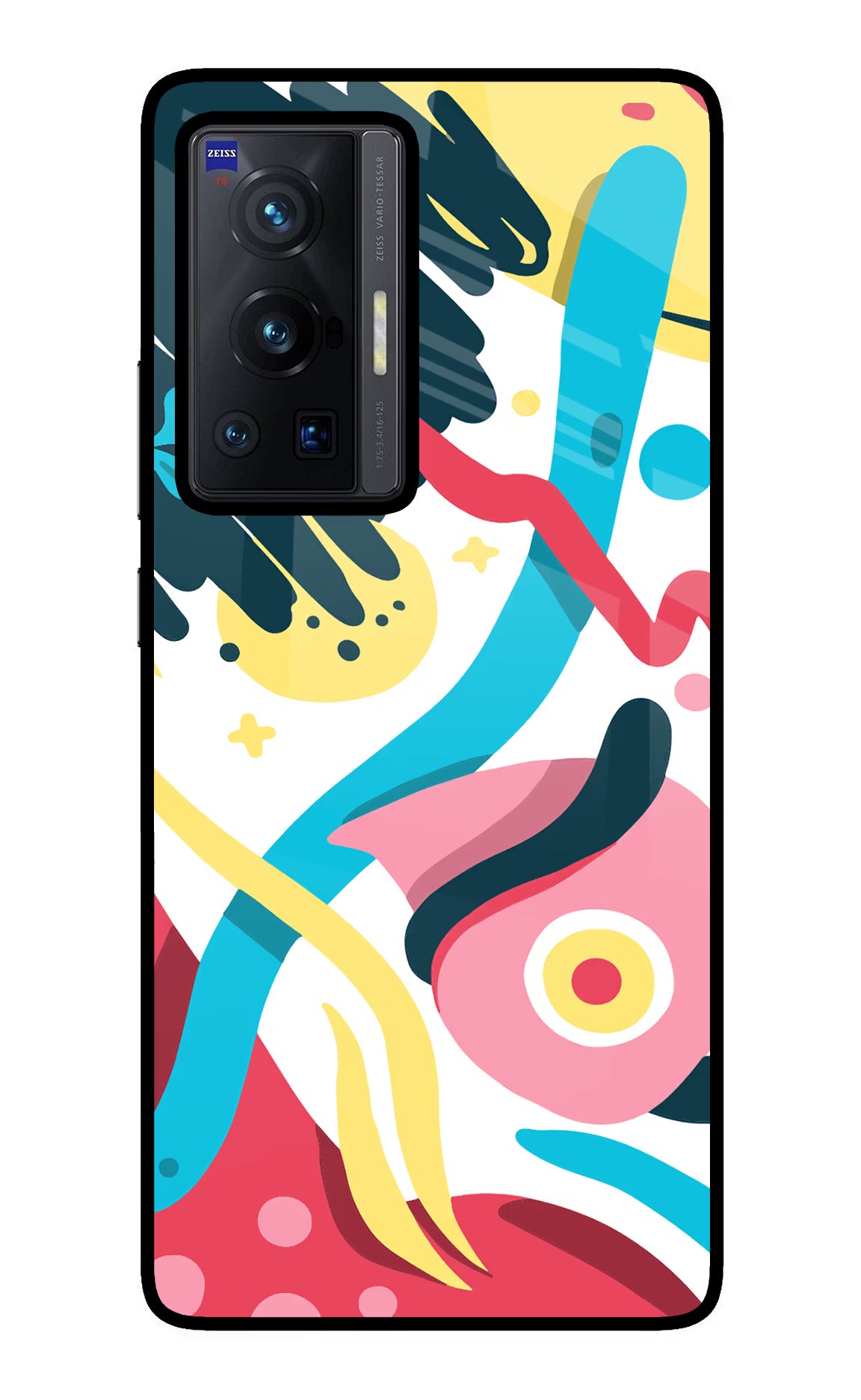 Trippy Vivo X70 Pro Back Cover - Trippy Vivo X70 Pro Glass Case Back Cover by Casekaro Trippy Vivo X70 Pro Glass Case Back Cover by Casekaro