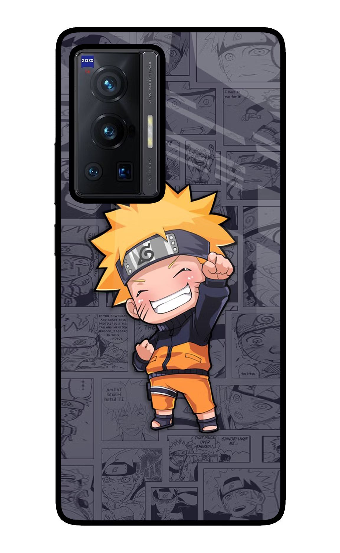 Chota Naruto Vivo X70 Pro Back Cover - Chota Naruto Vivo X70 Pro Glass Case Back Cover by Casekaro Chota Naruto Vivo X70 Pro Glass Case Back Cover by Casekaro