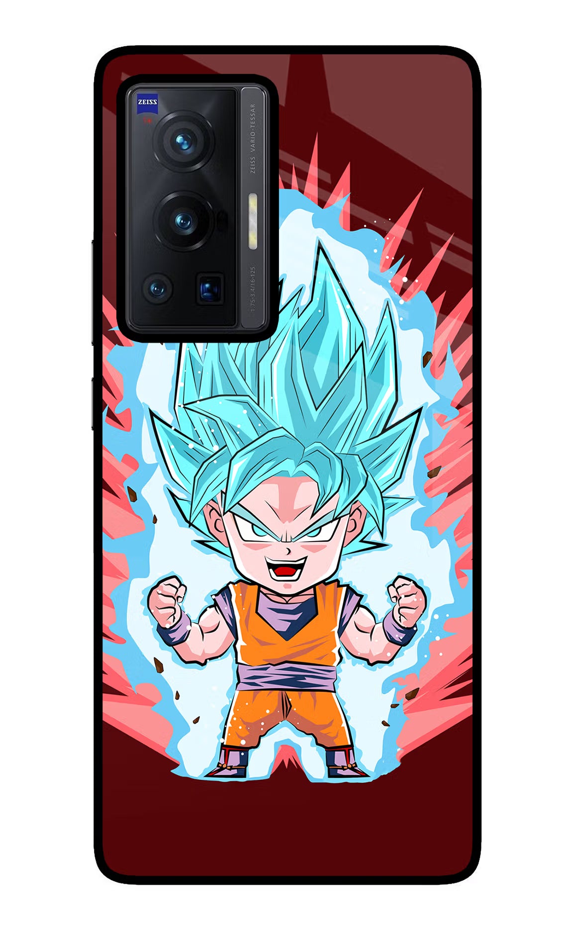 Goku Little Vivo X70 Pro Glass Case - Goku Little Vivo X70 Pro Glass Case Goku Little Vivo X70 Pro Glass Case