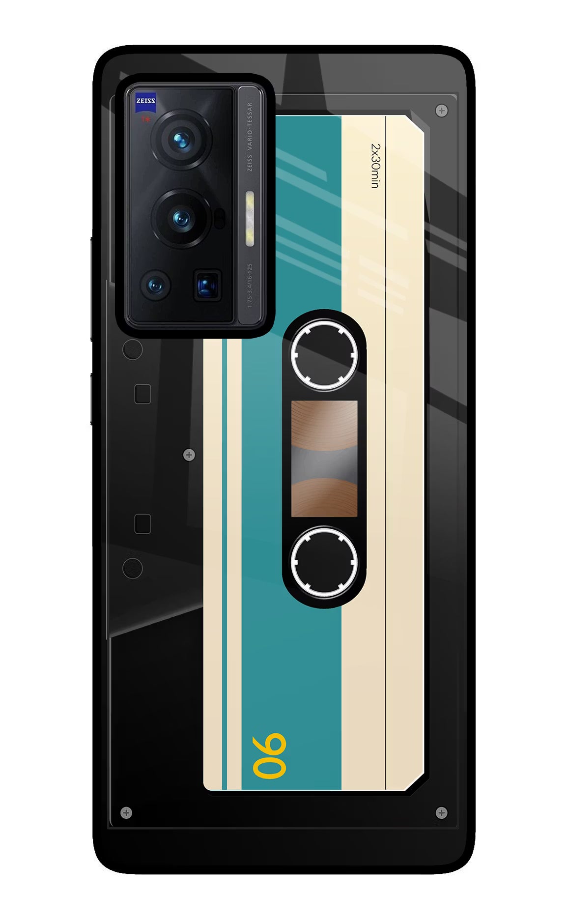 Cassette Vivo X70 Pro Back Cover - Cassette Vivo X70 Pro Glass Case Back Cover by Casekaro Cassette Vivo X70 Pro Glass Case Back Cover by Casekaro