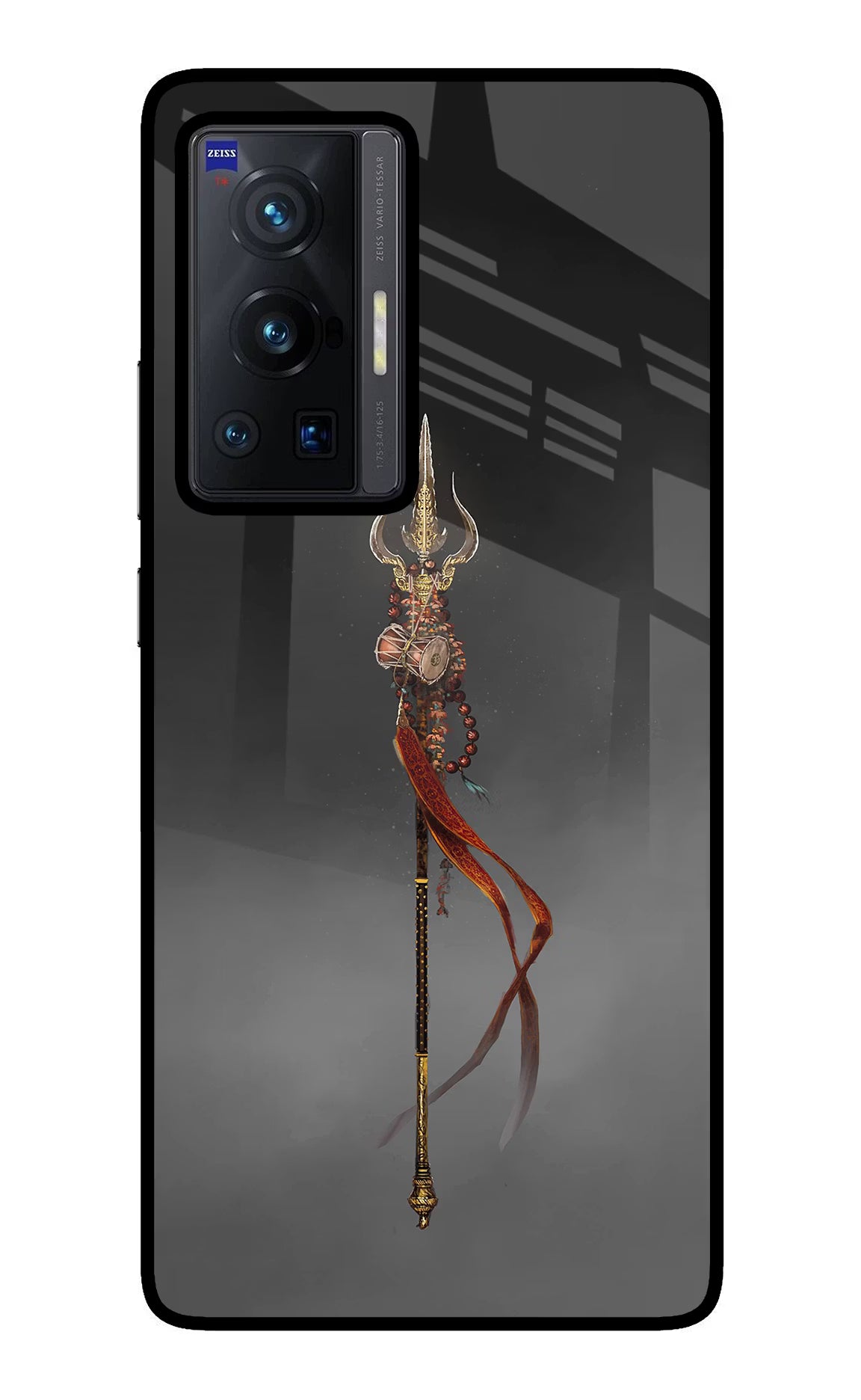 Shiv Trishul Vivo X70 Pro Back Cover - Shiv Trishul Vivo X70 Pro Glass Case Back Cover by Casekaro Shiv Trishul Vivo X70 Pro Glass Case Back Cover by Casekaro