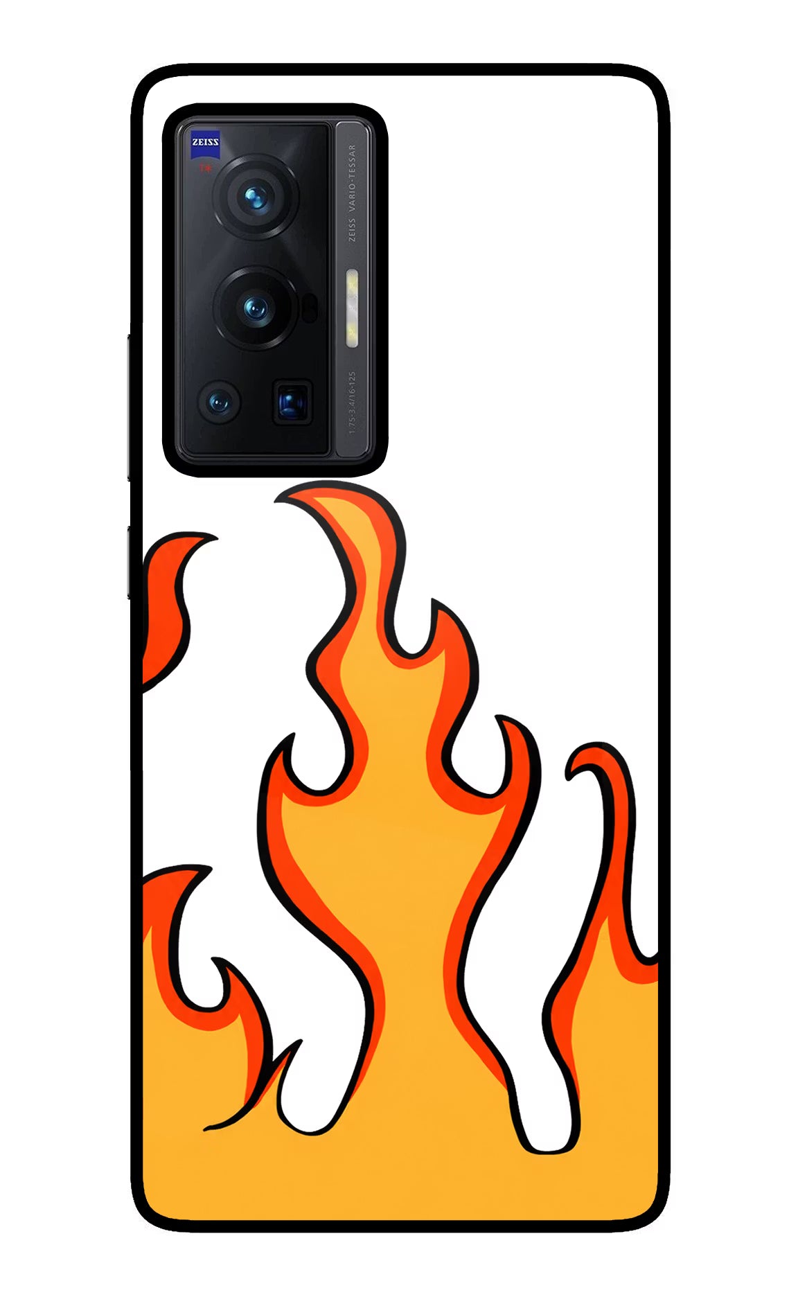 Fired Up – White Vivo X70 Pro Glass Case - Fired Up – White Vivo X70 Pro Glass Case Fired Up – White Vivo X70 Pro Glass Case
