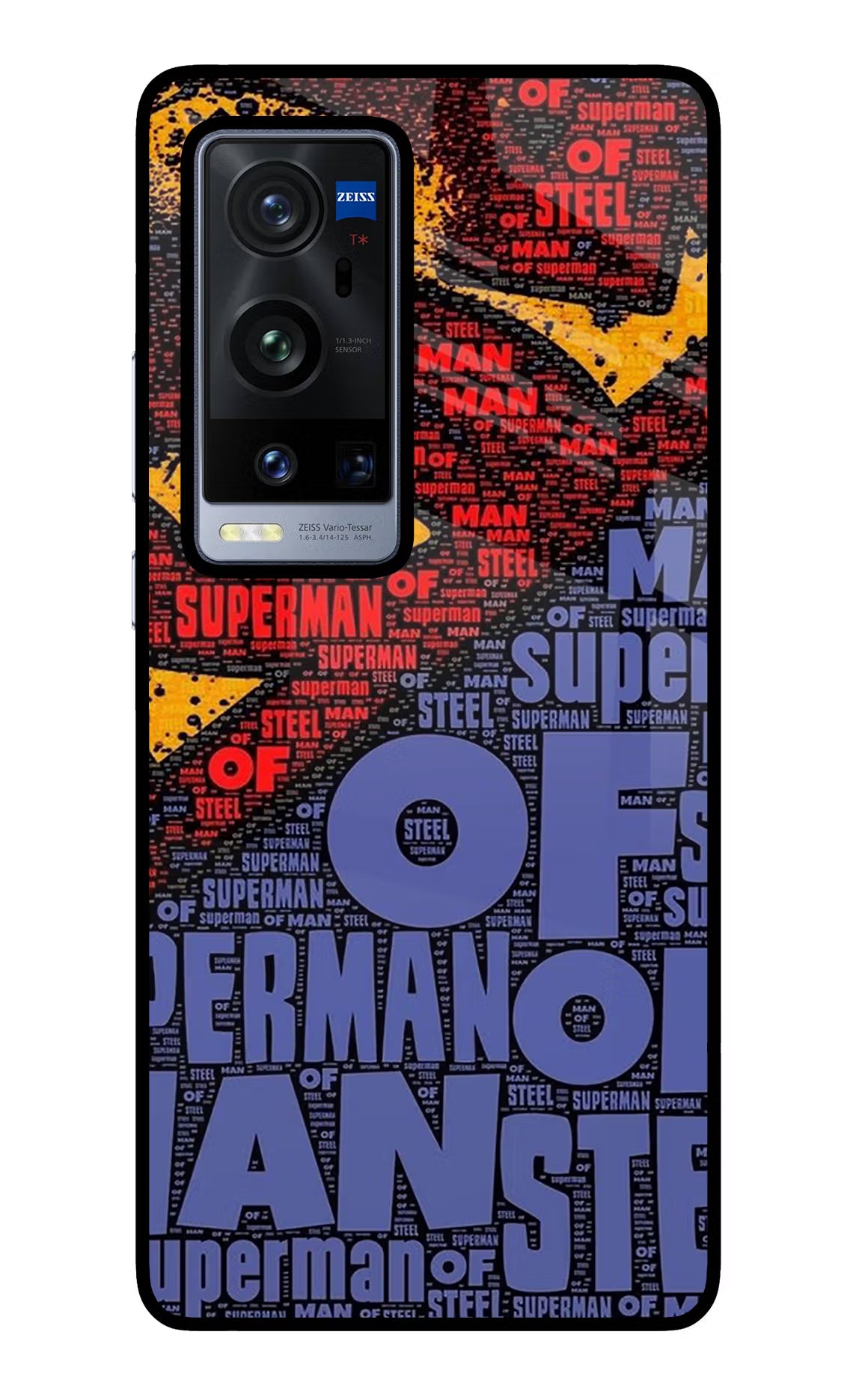 Superman Vivo X60 Pro+ Back Cover - Superman Vivo X60 Pro+ Glass Case Back Cover by Casekaro Superman Vivo X60 Pro+ Glass Case Back Cover by Casekaro