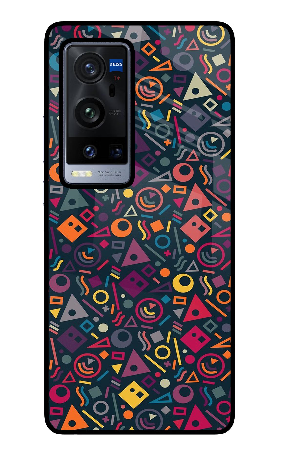 Geometric Abstract Vivo X60 Pro+ Back Cover - Geometric Abstract Vivo X60 Pro+ Glass Case Back Cover by Casekaro Geometric Abstract Vivo X60 Pro+ Glass Case Back Cover by Casekaro