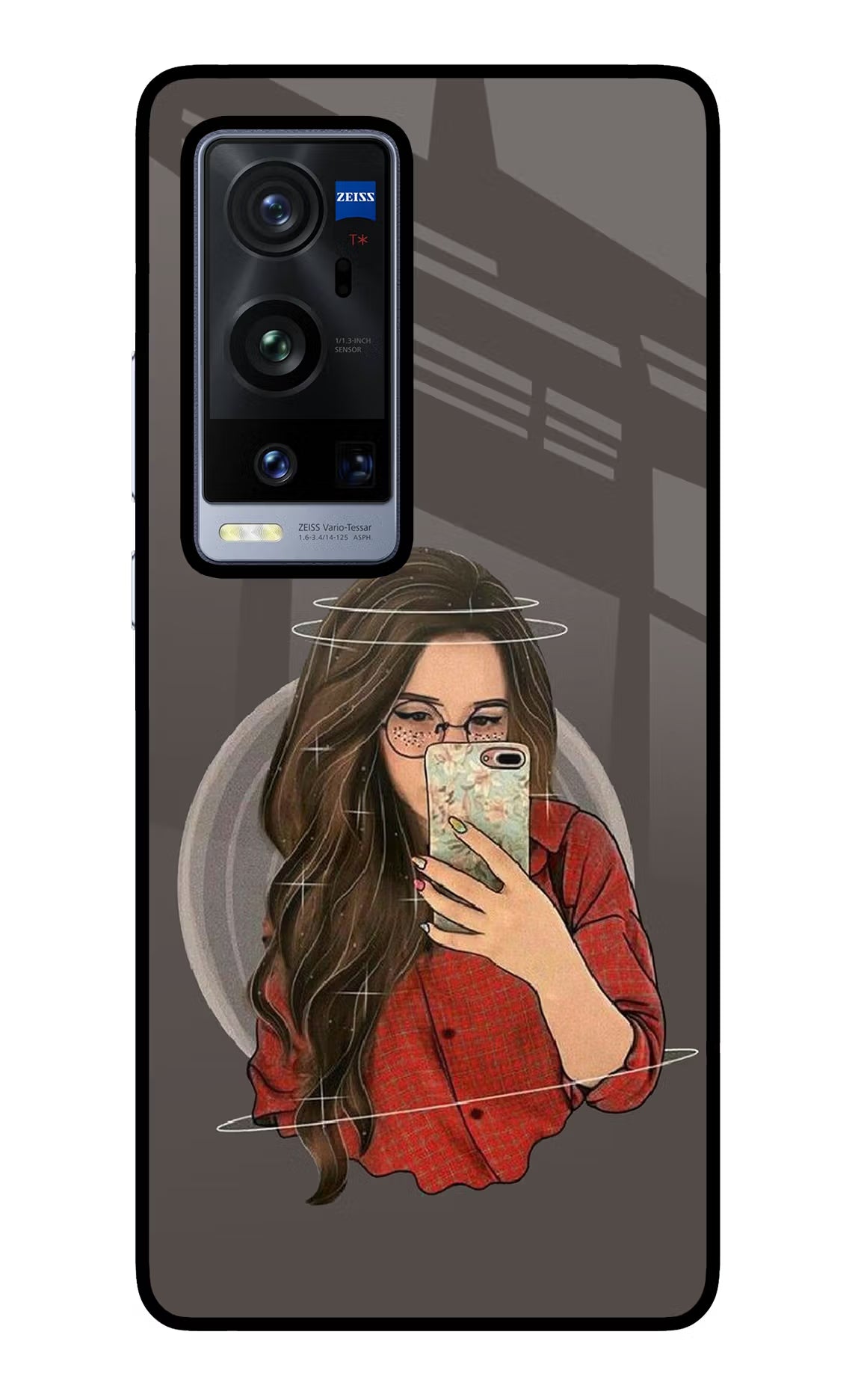 Selfie Queen Vivo X60 Pro+ Back Cover - Selfie Queen Vivo X60 Pro+ Glass Case Back Cover by Casekaro Selfie Queen Vivo X60 Pro+ Glass Case Back Cover by Casekaro