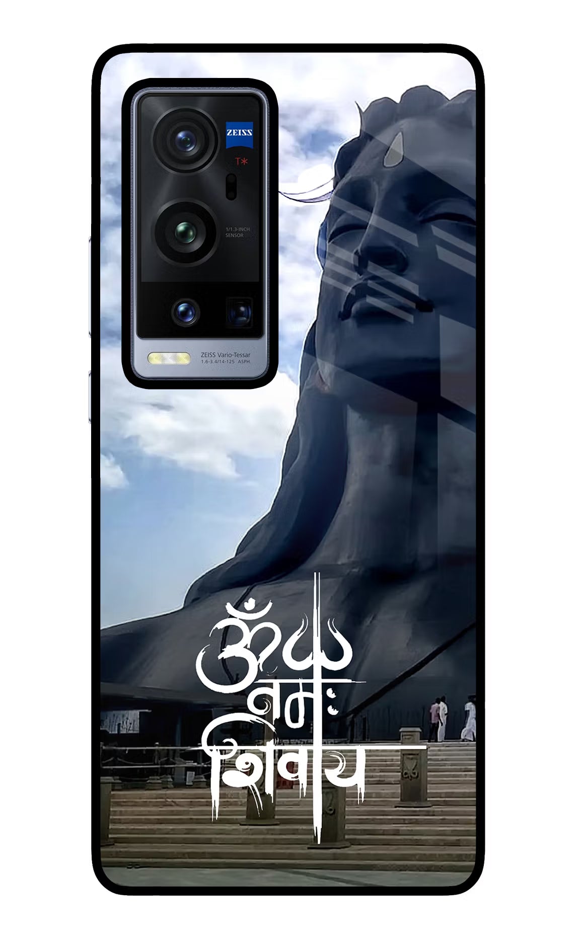 Om Namah Shivay Vivo X60 Pro+ Back Cover - Om Namah Shivay Vivo X60 Pro+ Glass Case Back Cover by Casekaro Om Namah Shivay Vivo X60 Pro+ Glass Case Back Cover by Casekaro