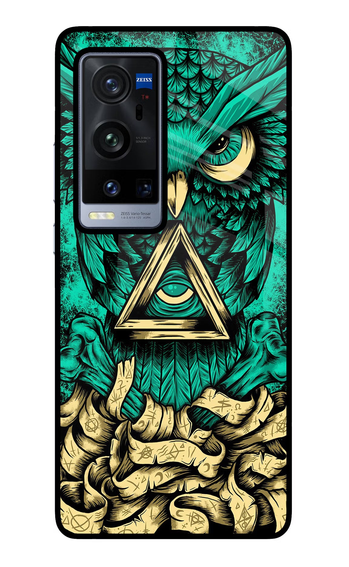 Green Owl Vivo X60 Pro+ Glass Case - Green Owl Vivo X60 Pro+ Glass Case Green Owl Vivo X60 Pro+ Glass Case