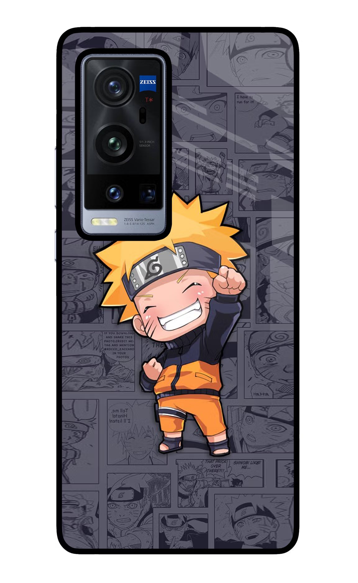 Chota Naruto Vivo X60 Pro+ Glass Case - Chota Naruto Vivo X60 Pro+ Glass Case Chota Naruto Vivo X60 Pro+ Glass Case