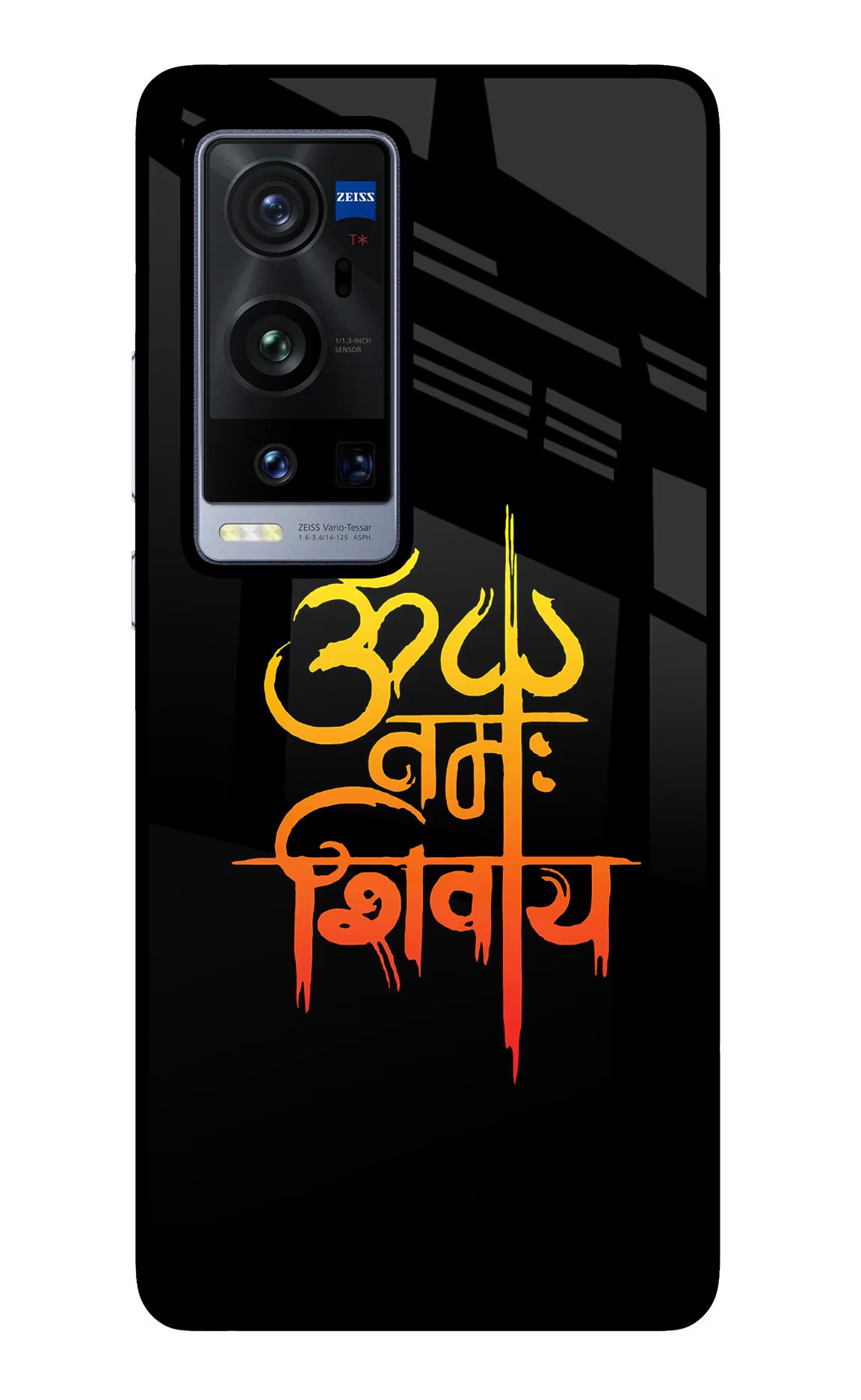 Om Namah Shivay Vivo X60 Pro+ Glass Case - Om Namah Shivay Vivo X60 Pro+ Glass Case Om Namah Shivay Vivo X60 Pro+ Glass Case