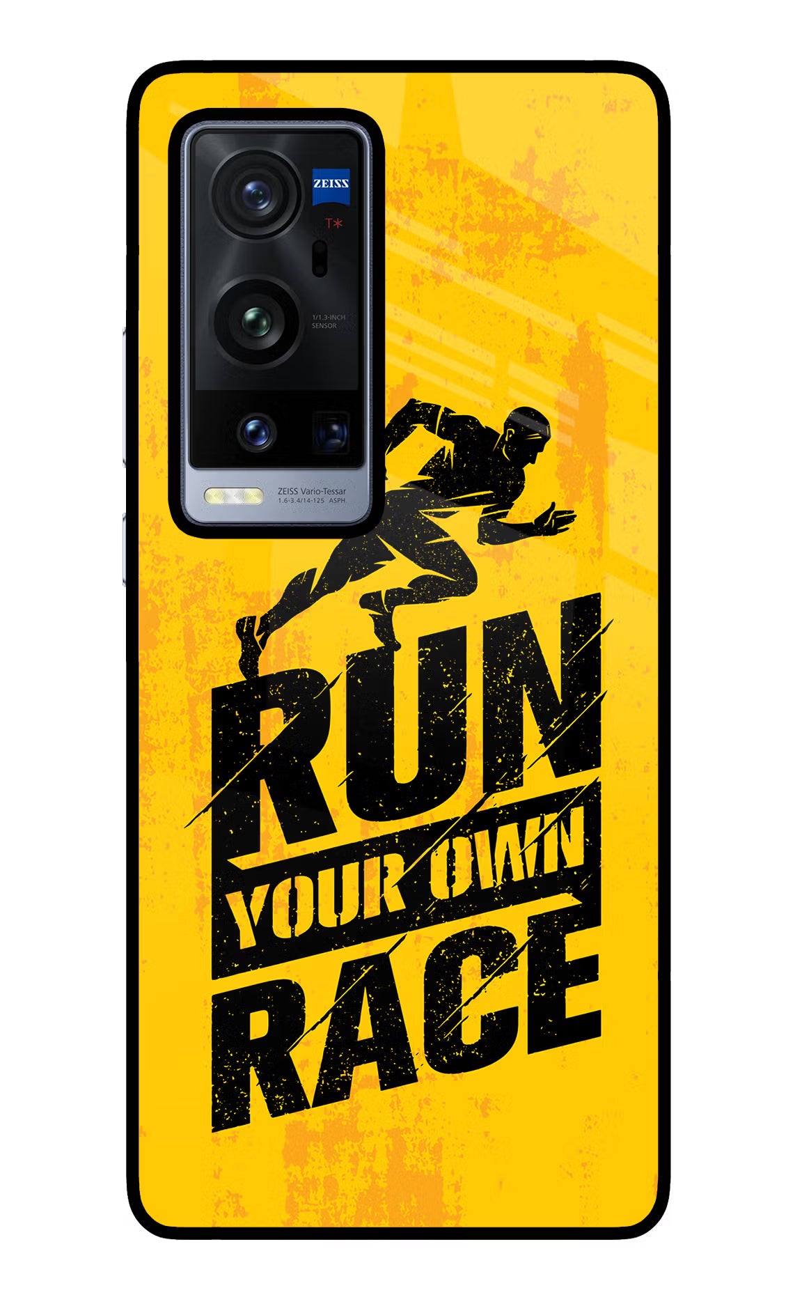 Run Your Own Race Vivo X60 Pro+ Glass Case - Run Your Own Race Vivo X60 Pro+ Glass Case Run Your Own Race Vivo X60 Pro+ Glass Case