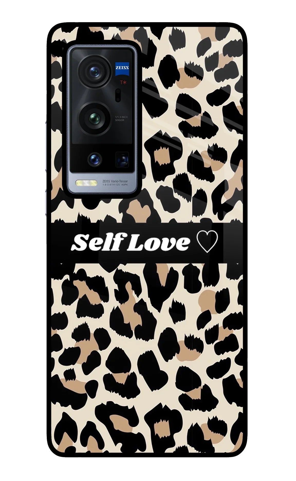 Leopard Print Self Love Vivo X60 Pro+ Glass Case - Leopard Print Self Love Vivo X60 Pro+ Glass Case Leopard Print Self Love Vivo X60 Pro+ Glass Case