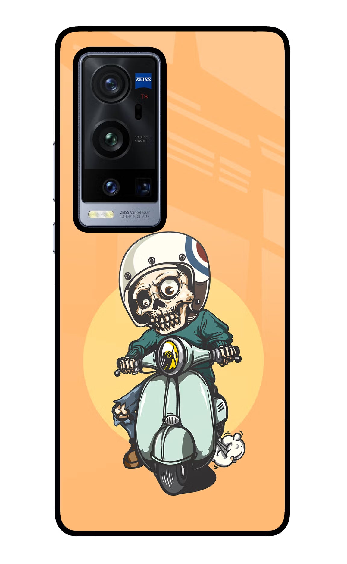Undead Biker Vivo X60 Pro+ Glass Case - Undead Biker Vivo X60 Pro+ Glass Case Undead Biker Vivo X60 Pro+ Glass Case