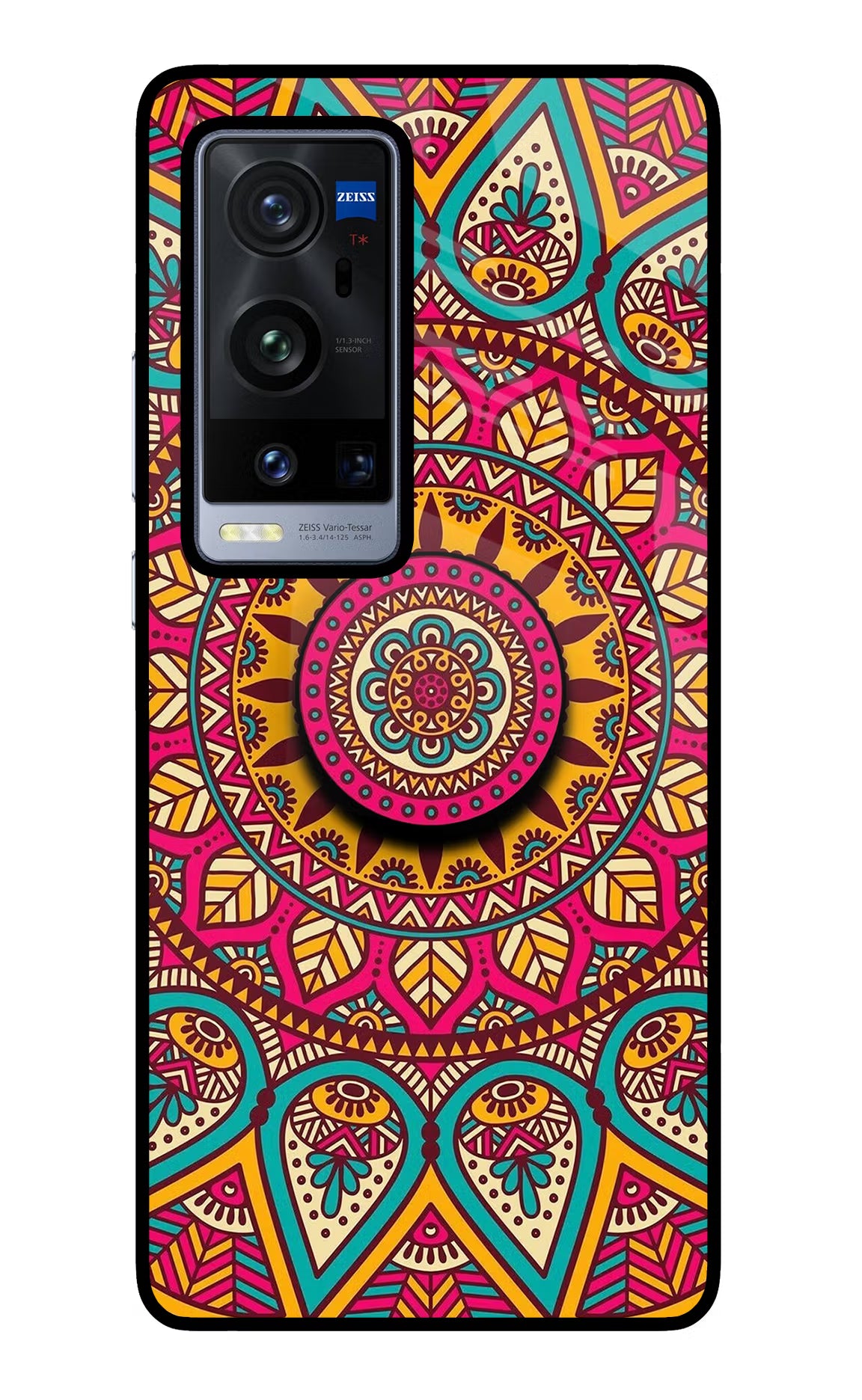 Mandala Vivo X60 Pro+ Glass Case - Mandala Vivo X60 Pro+ Glass Case Mandala Vivo X60 Pro+ Glass Case