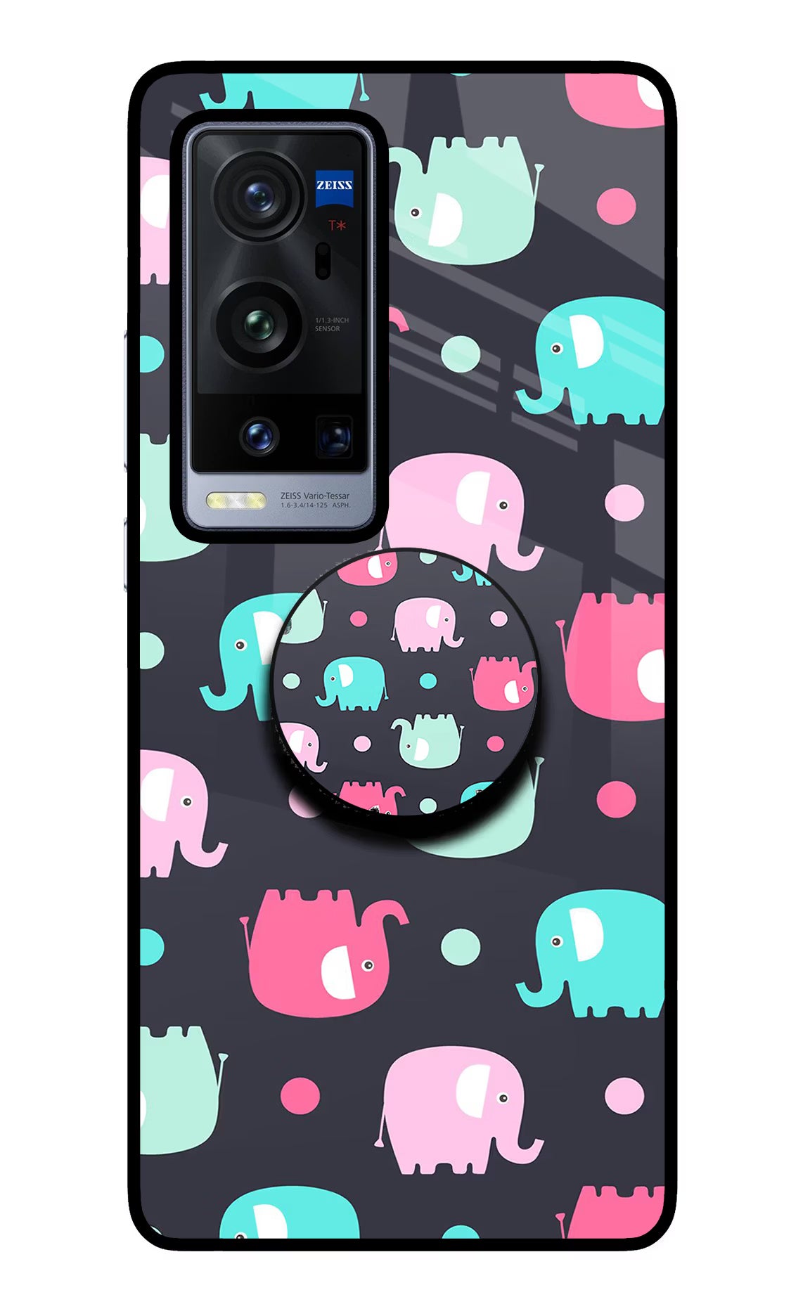 Baby Elephants Vivo X60 Pro+ Pop Case - Baby Elephants Vivo X60 Pro+ Pop Case by Casekaro Baby Elephants Vivo X60 Pro+ Pop Case by Casekaro
