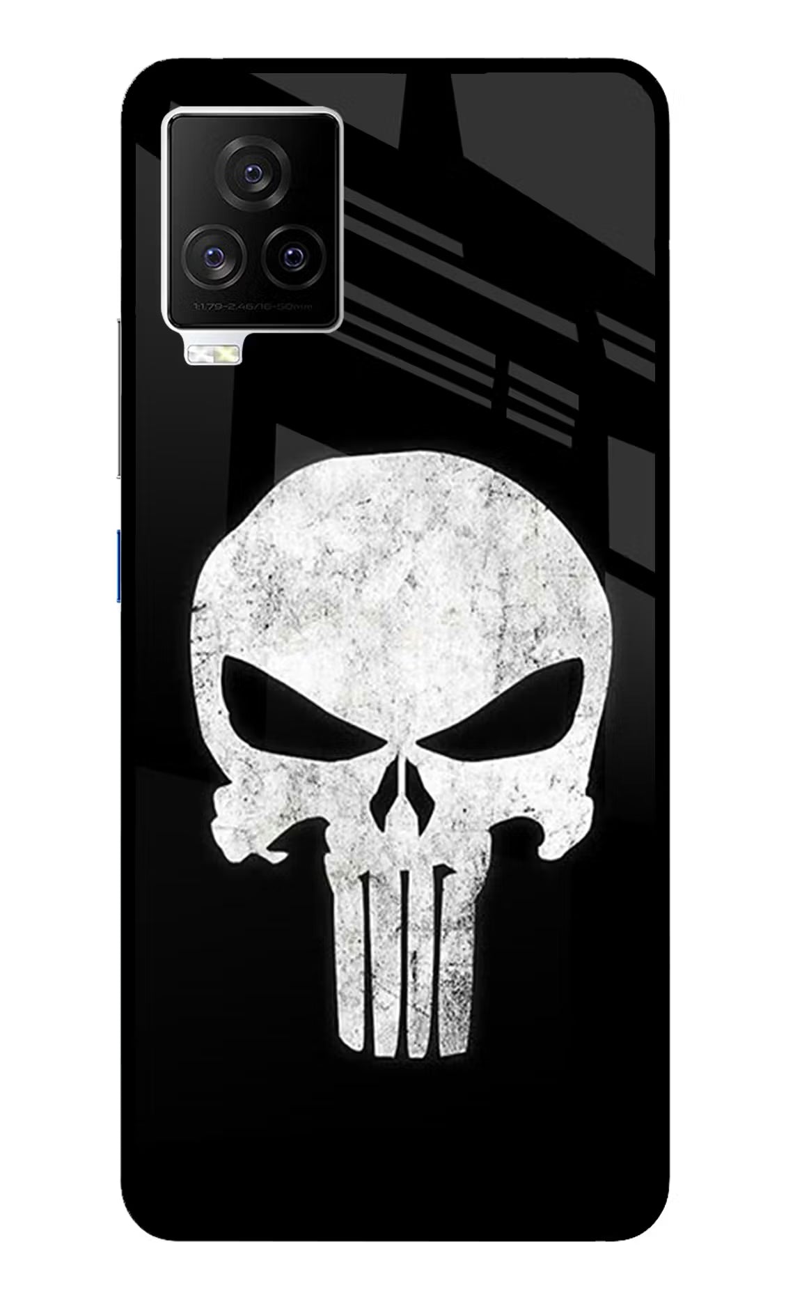 Punisher Skull iQOO 7 Legend 5G Back Cover - Punisher Skull iQOO 7 Legend 5G Glass Case Back Cover by Casekaro Punisher Skull iQOO 7 Legend 5G Glass Case Back Cover by Casekaro