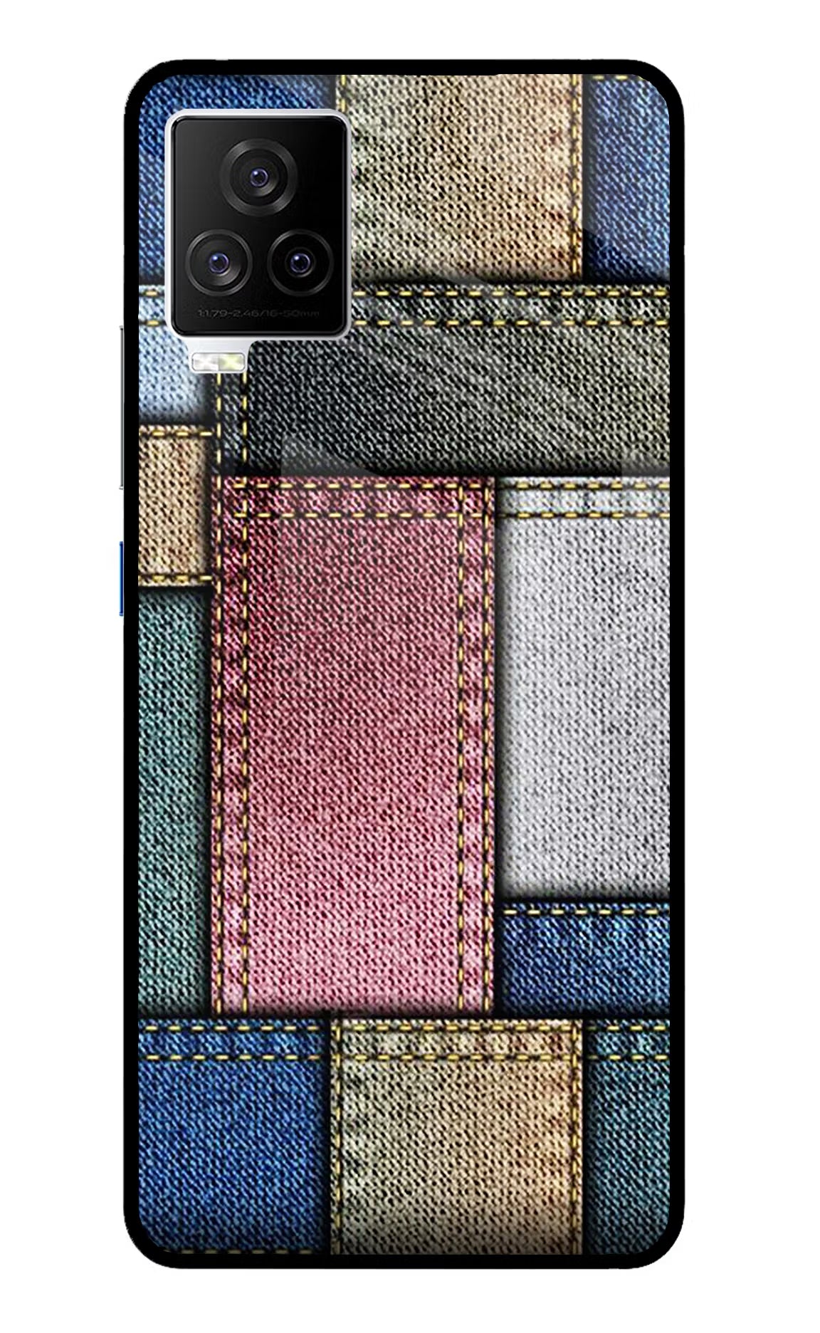 Multicolor Jeans iQOO 7 Legend 5G Glass Case - Multicolor Jeans iQOO 7 Legend 5G Glass Case Multicolor Jeans iQOO 7 Legend 5G Glass Case