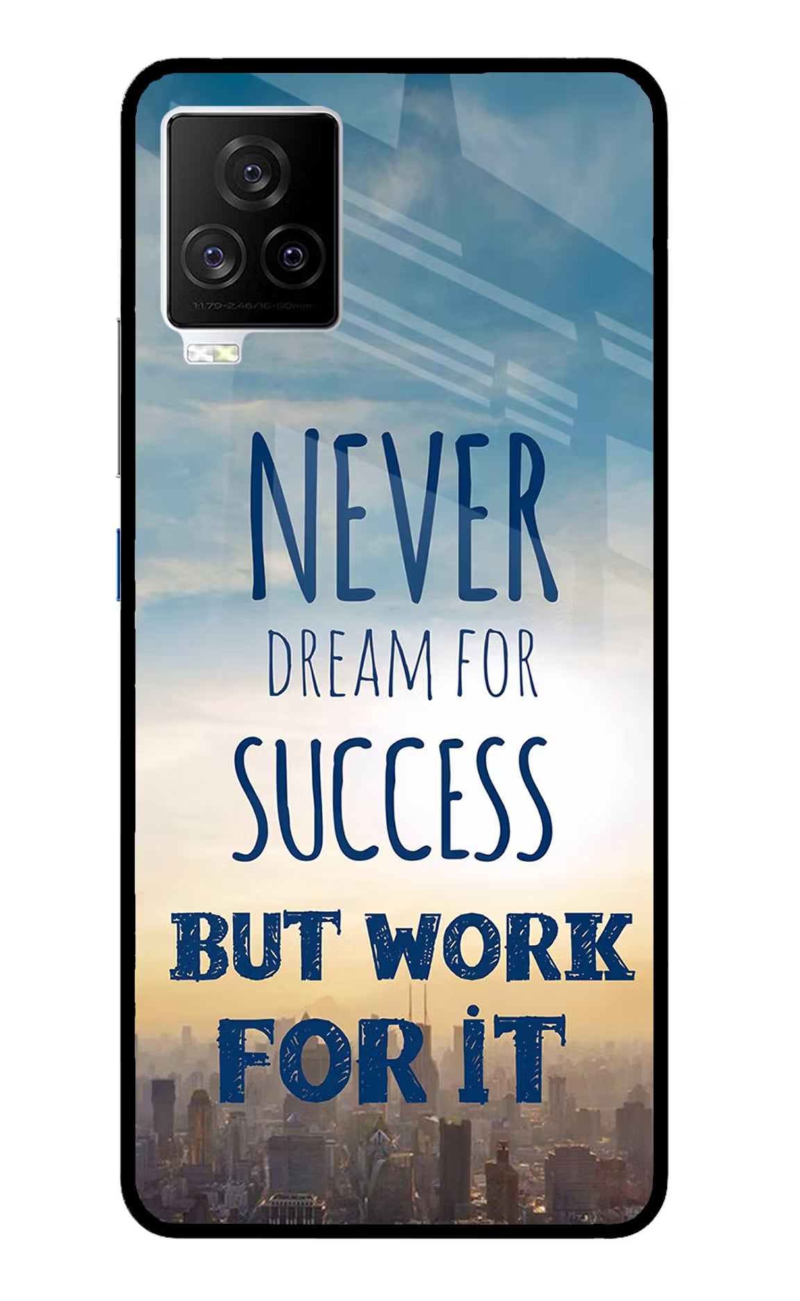 Never Dream For Success But Work For It iQOO 7 Legend 5G Glass Case - Never Dream For Success But Work For It iQOO 7 Legend 5G Glass Case Never Dream For Success But Work For It iQOO 7 Legend 5G Glass Case