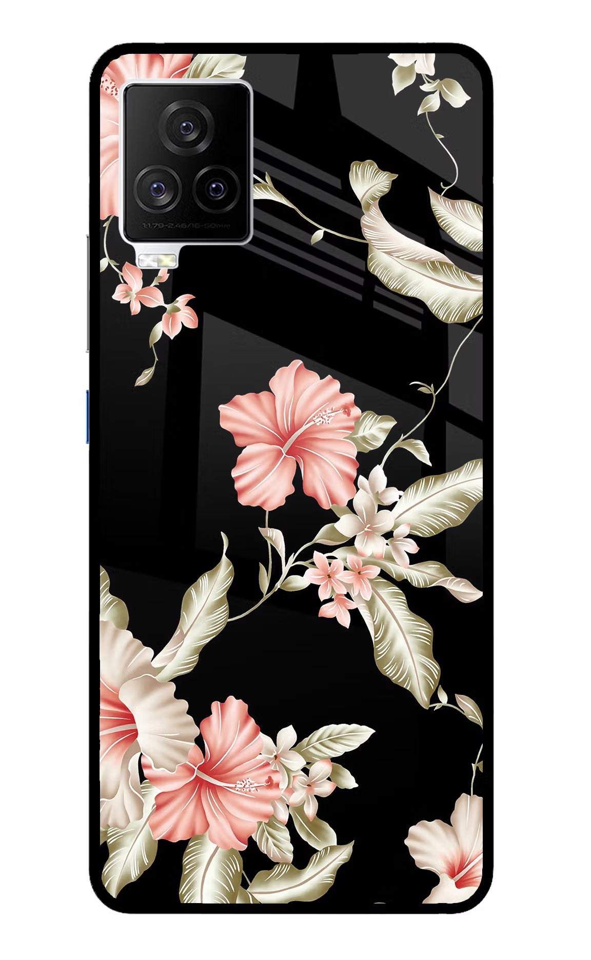 Flowers iQOO 7 Legend 5G Back Cover - Flowers iQOO 7 Legend 5G Glass Case Back Cover by Casekaro Flowers iQOO 7 Legend 5G Glass Case Back Cover by Casekaro