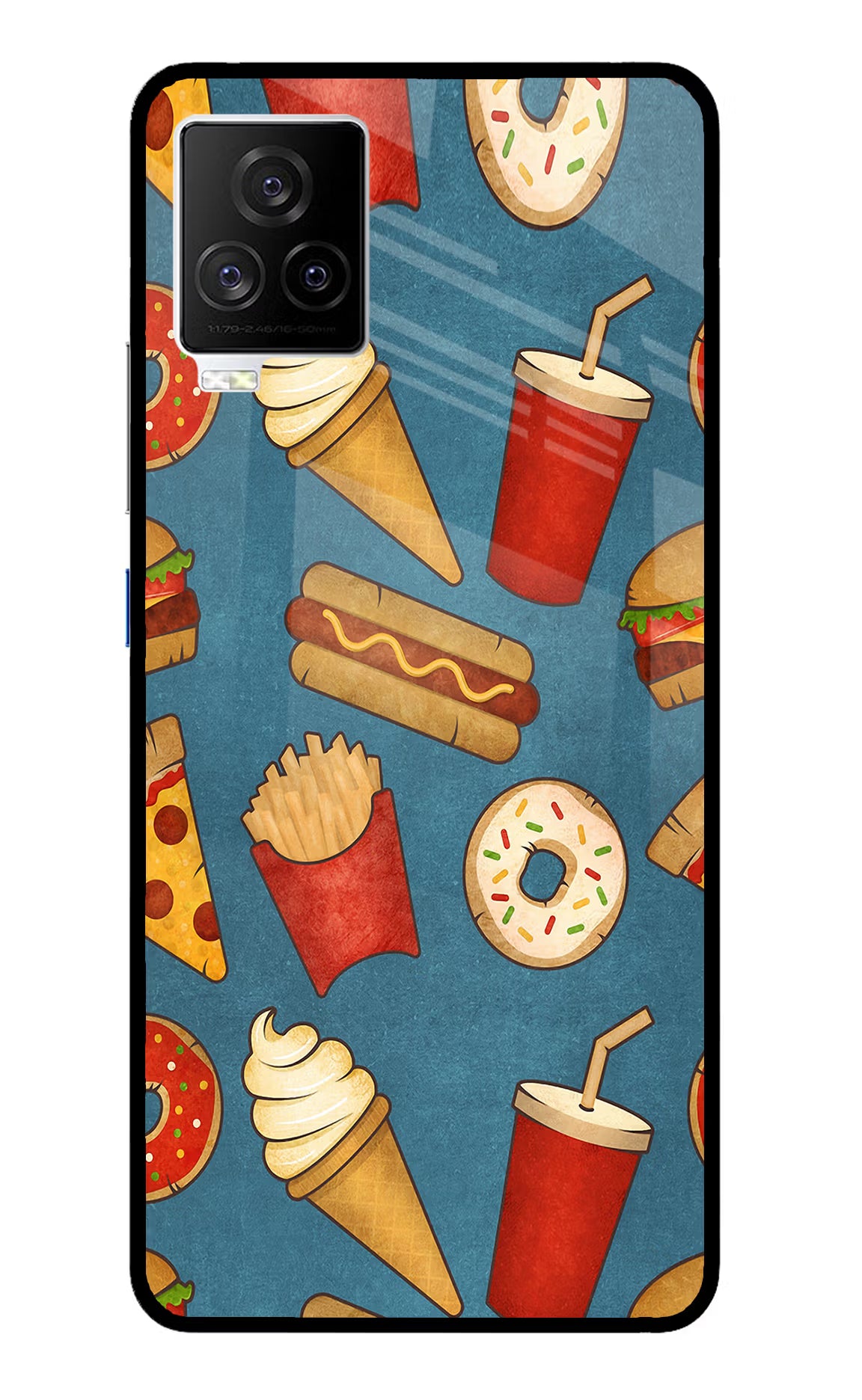 Foodie iQOO 7 Legend 5G Back Cover - Foodie iQOO 7 Legend 5G Glass Case Back Cover by Casekaro Foodie iQOO 7 Legend 5G Glass Case Back Cover by Casekaro
