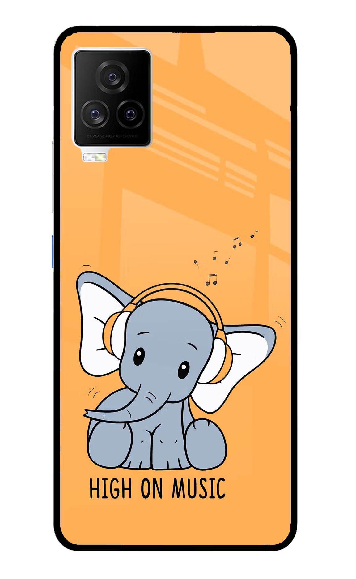 High On Music iQOO 7 Legend 5G Back Cover - High On Music iQOO 7 Legend 5G Glass Case Back Cover by Casekaro High On Music iQOO 7 Legend 5G Glass Case Back Cover by Casekaro