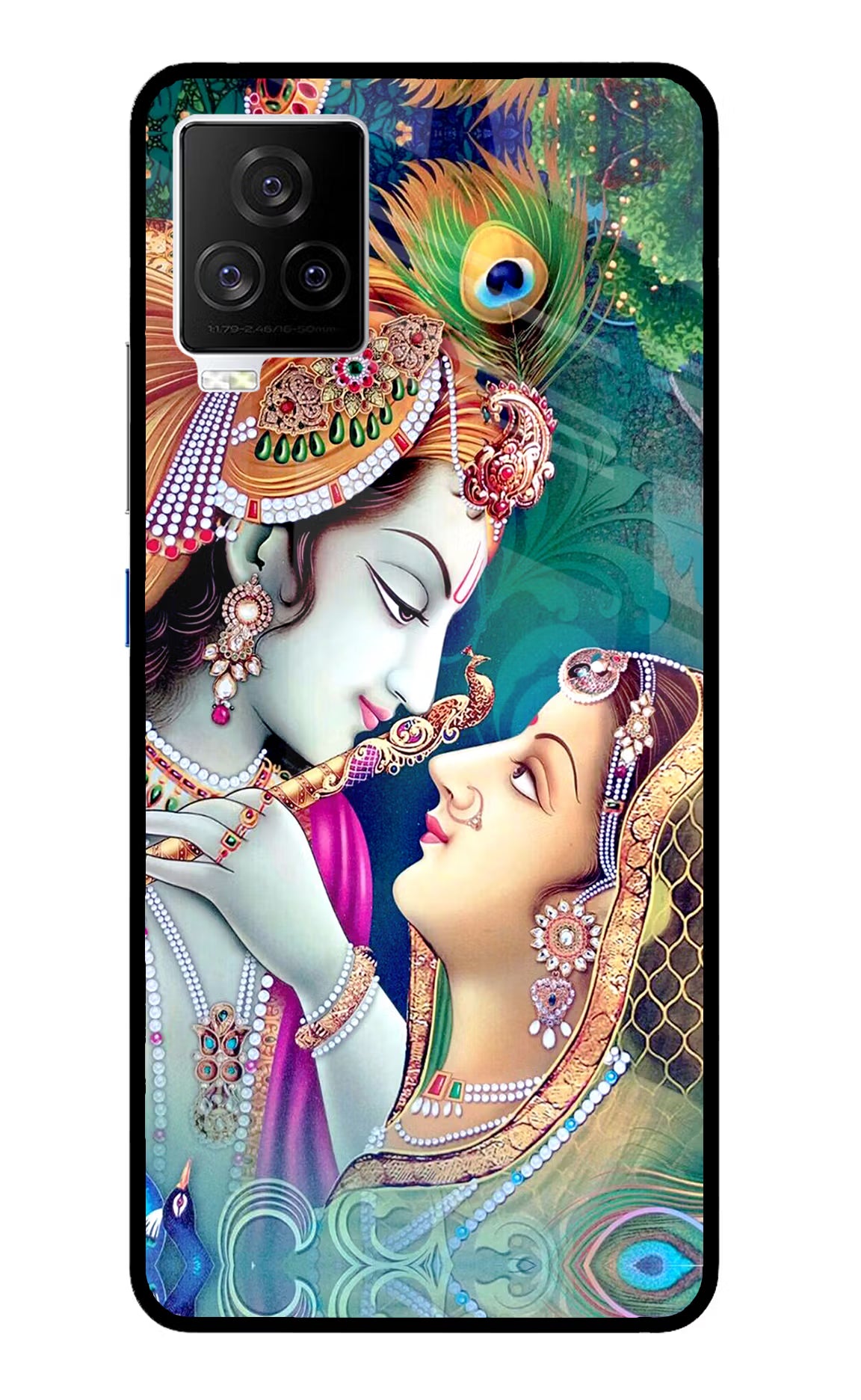 Lord Radha Krishna iQOO 7 Legend 5G Back Cover - Lord Radha Krishna iQOO 7 Legend 5G Glass Case Back Cover by Casekaro Lord Radha Krishna iQOO 7 Legend 5G Glass Case Back Cover by Casekaro