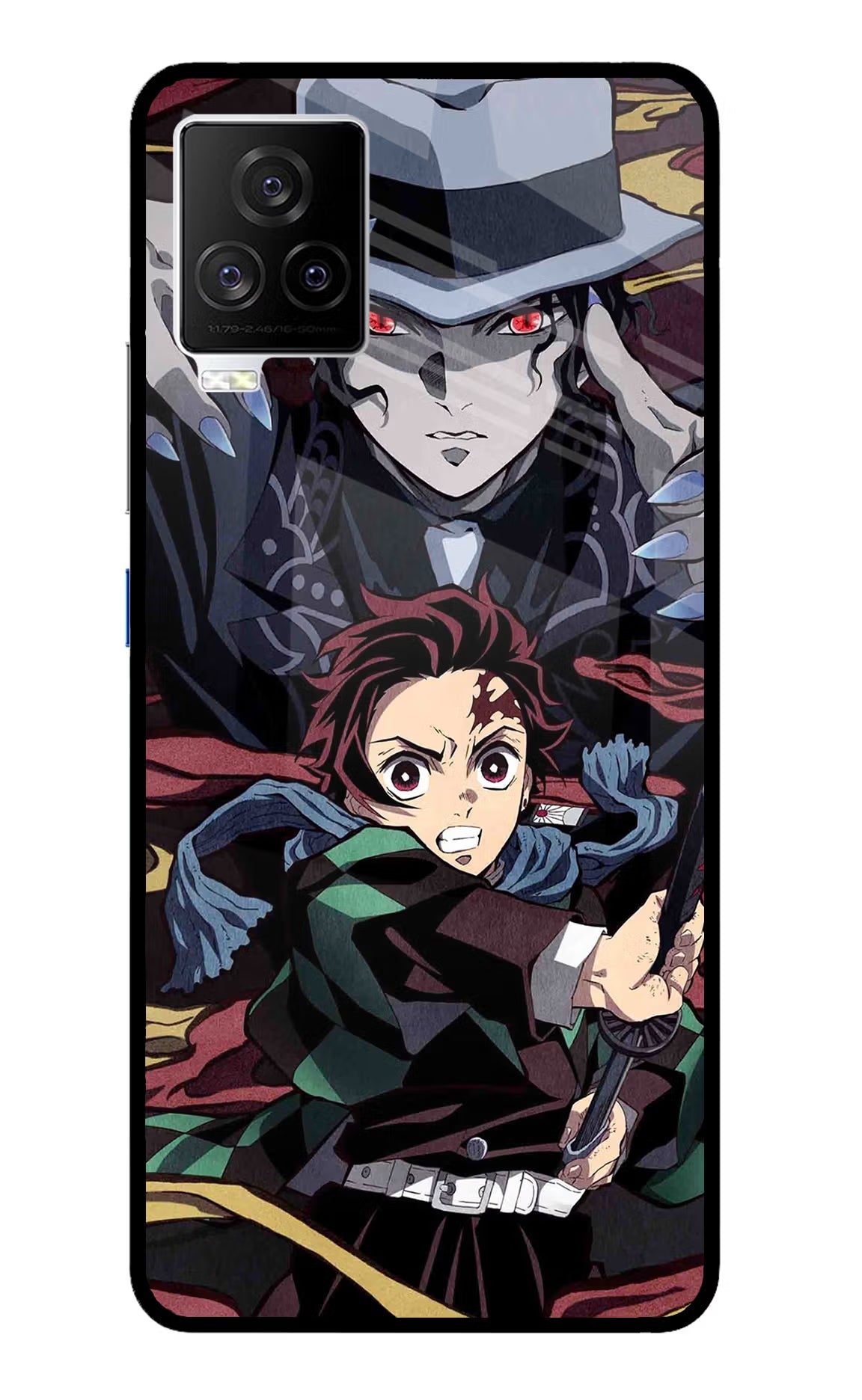 Demon Slayer iQOO 7 Legend 5G Back Cover - Demon Slayer iQOO 7 Legend 5G Glass Case Back Cover by Casekaro Demon Slayer iQOO 7 Legend 5G Glass Case Back Cover by Casekaro
