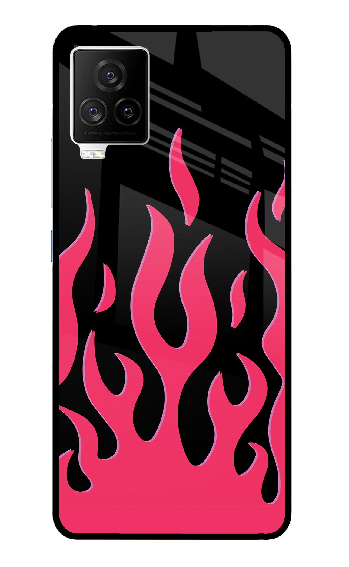 Fire Flames iQOO 7 Legend 5G Back Cover - Fire Flames iQOO 7 Legend 5G Glass Case Back Cover by Casekaro Fire Flames iQOO 7 Legend 5G Glass Case Back Cover by Casekaro