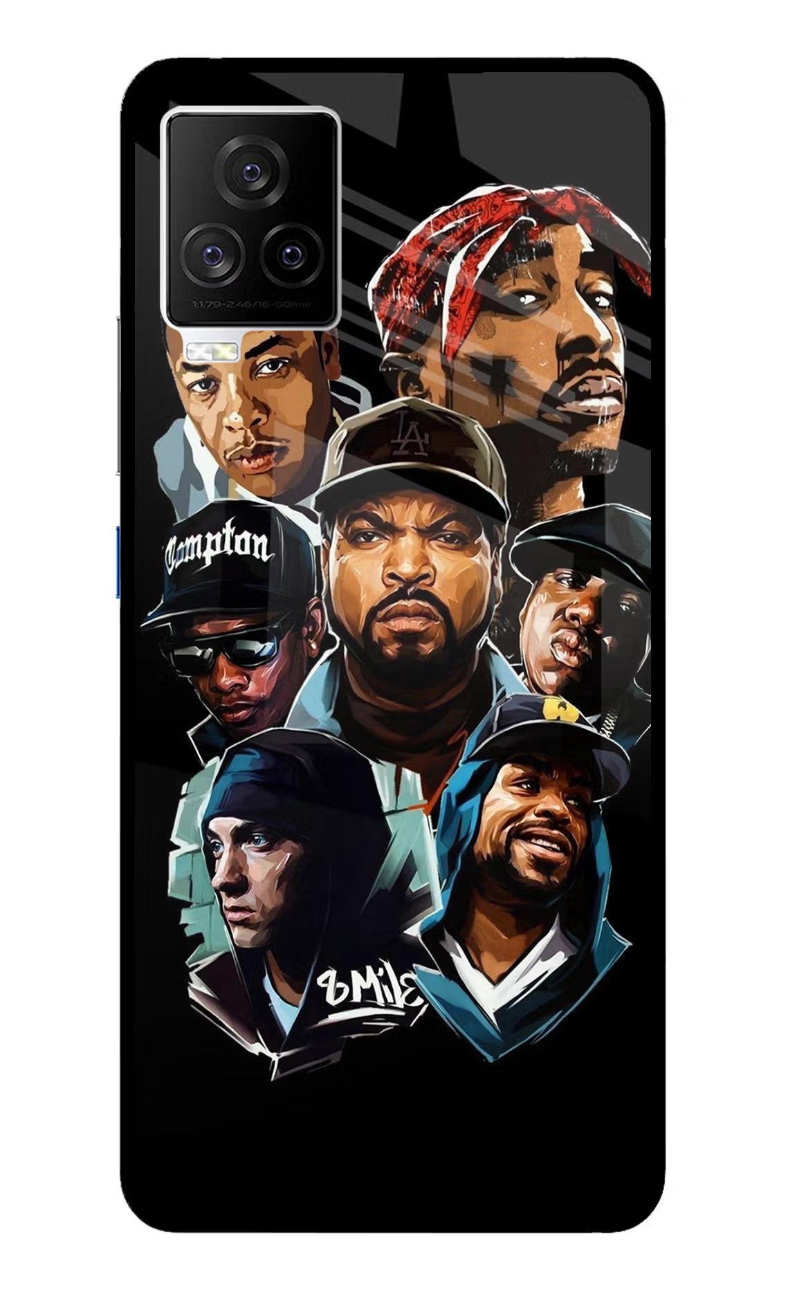 Rappers iQOO 7 Legend 5G Glass Case - Rappers iQOO 7 Legend 5G Glass Case Rappers iQOO 7 Legend 5G Glass Case