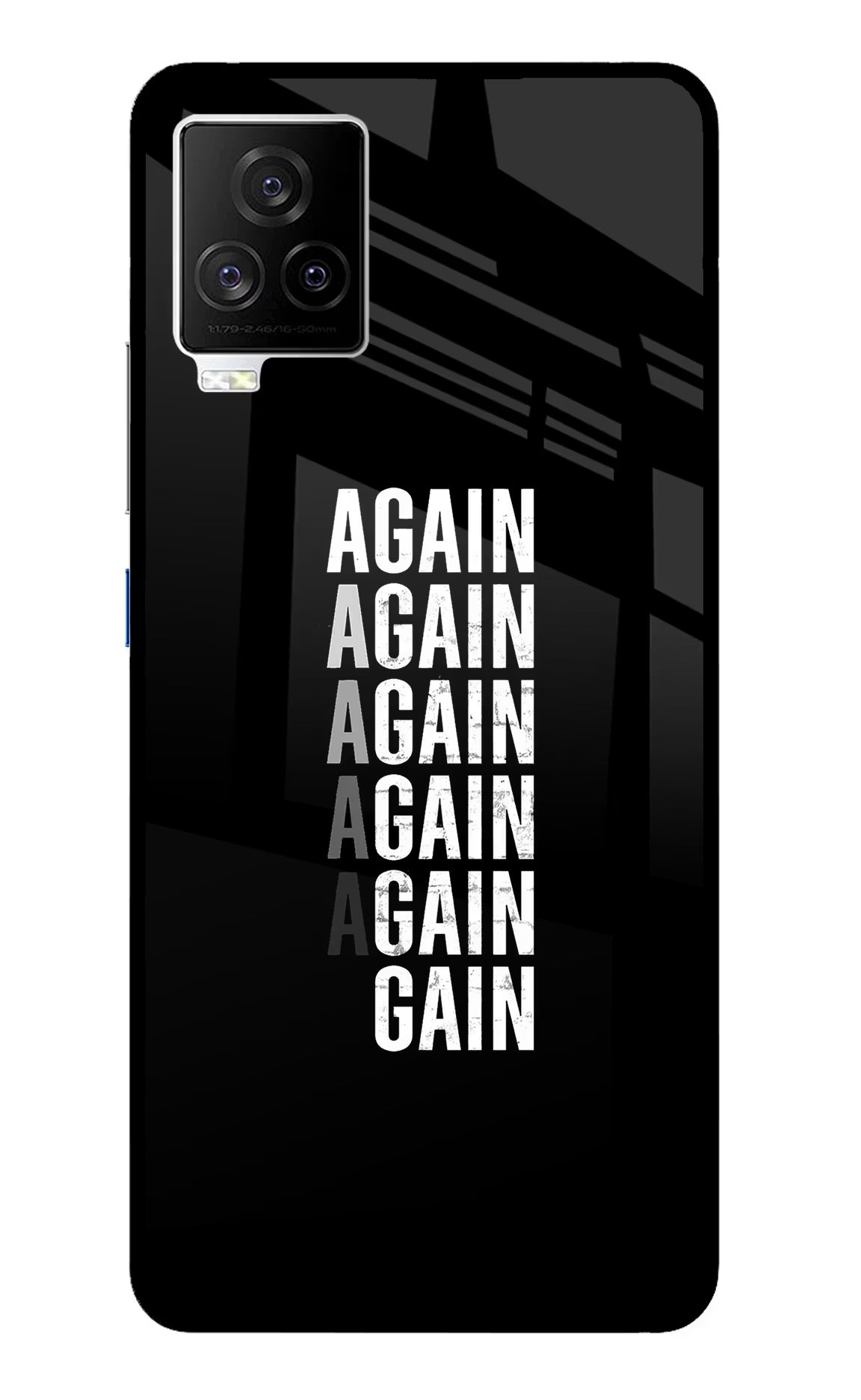 Again Again Gain iQOO 7 Legend 5G Back Cover - Again Again Gain iQOO 7 Legend 5G Glass Case Back Cover by Casekaro Again Again Gain iQOO 7 Legend 5G Glass Case Back Cover by Casekaro