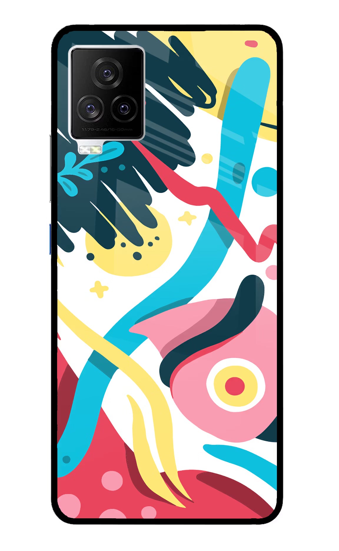 Trippy iQOO 7 Legend 5G Back Cover - Trippy iQOO 7 Legend 5G Glass Case Back Cover by Casekaro Trippy iQOO 7 Legend 5G Glass Case Back Cover by Casekaro