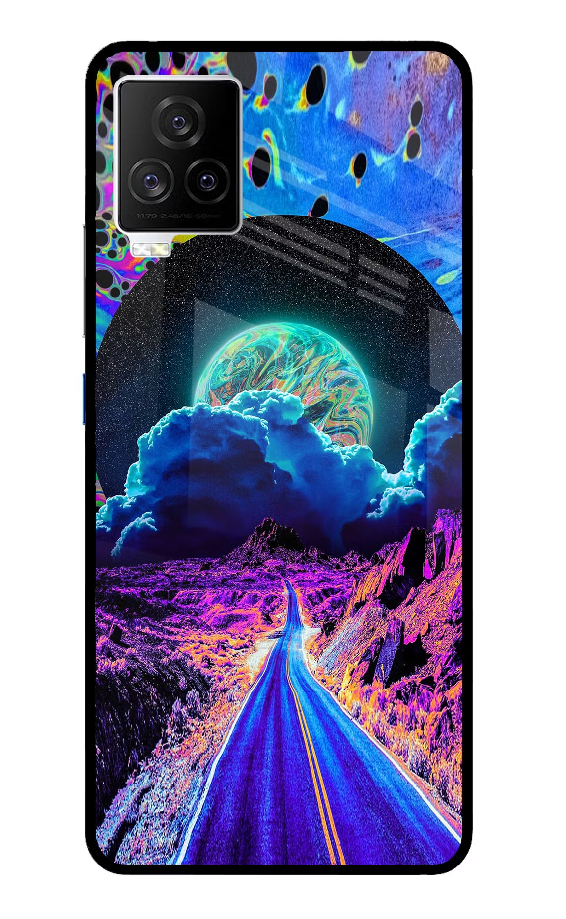 Psychedelic Painting iQOO 7 Legend 5G Back Cover - Psychedelic Painting iQOO 7 Legend 5G Glass Case Back Cover by Casekaro Psychedelic Painting iQOO 7 Legend 5G Glass Case Back Cover by Casekaro