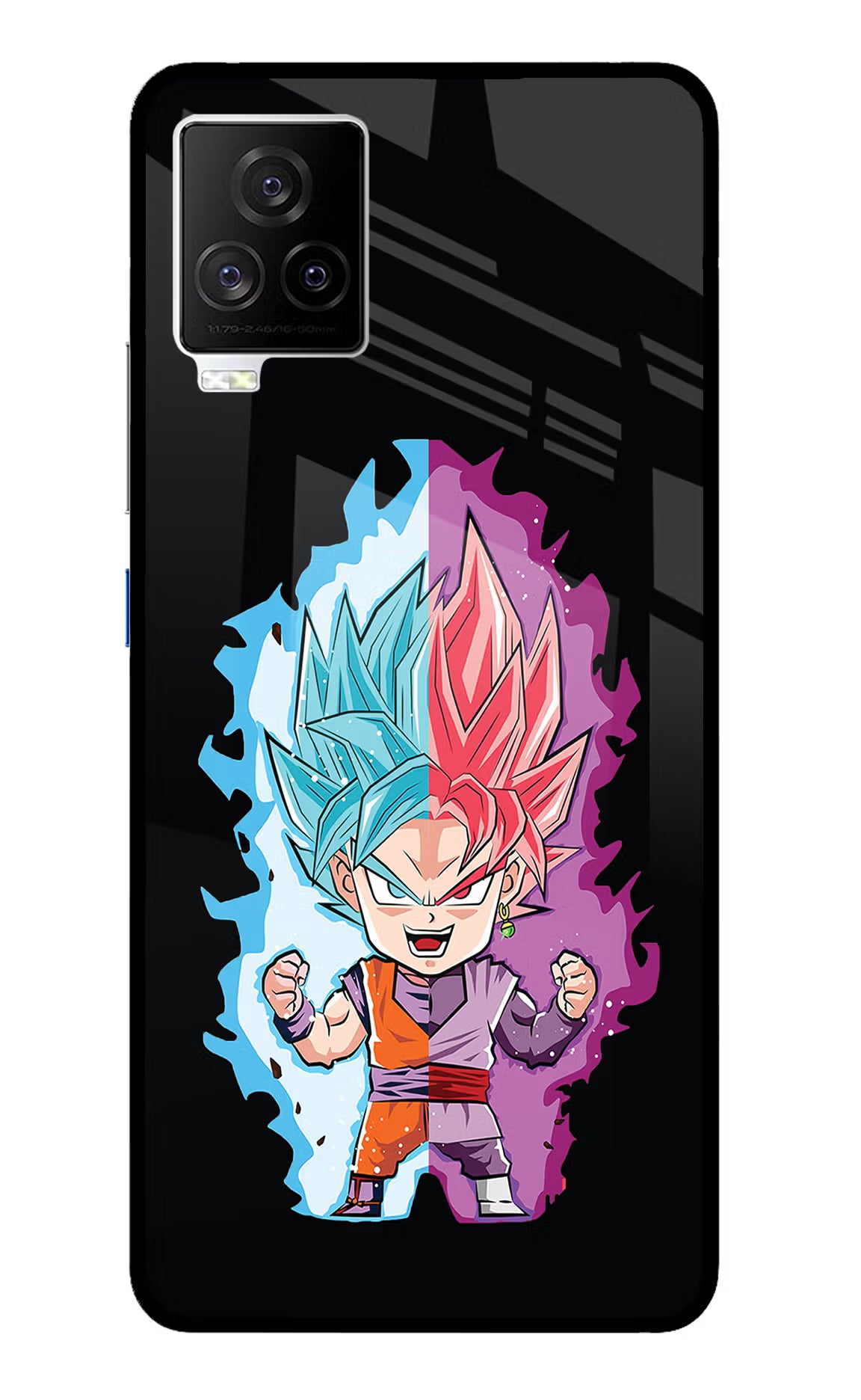 Chota Goku iQOO 7 Legend 5G Back Cover - Chota Goku iQOO 7 Legend 5G Glass Case Back Cover by Casekaro Chota Goku iQOO 7 Legend 5G Glass Case Back Cover by Casekaro