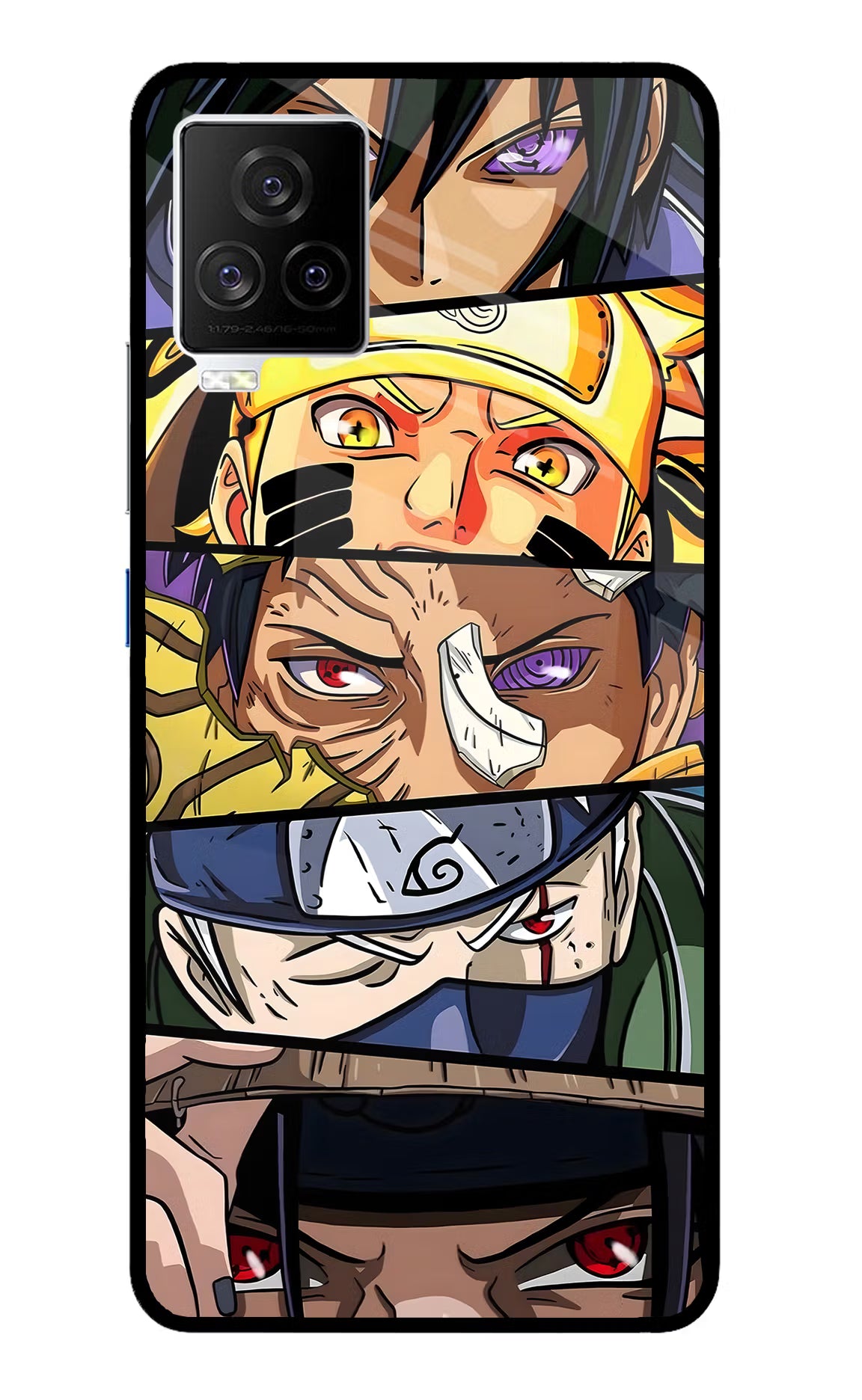 Naruto Character iQOO 7 Legend 5G Glass Case - Naruto Character iQOO 7 Legend 5G Glass Case Naruto Character iQOO 7 Legend 5G Glass Case