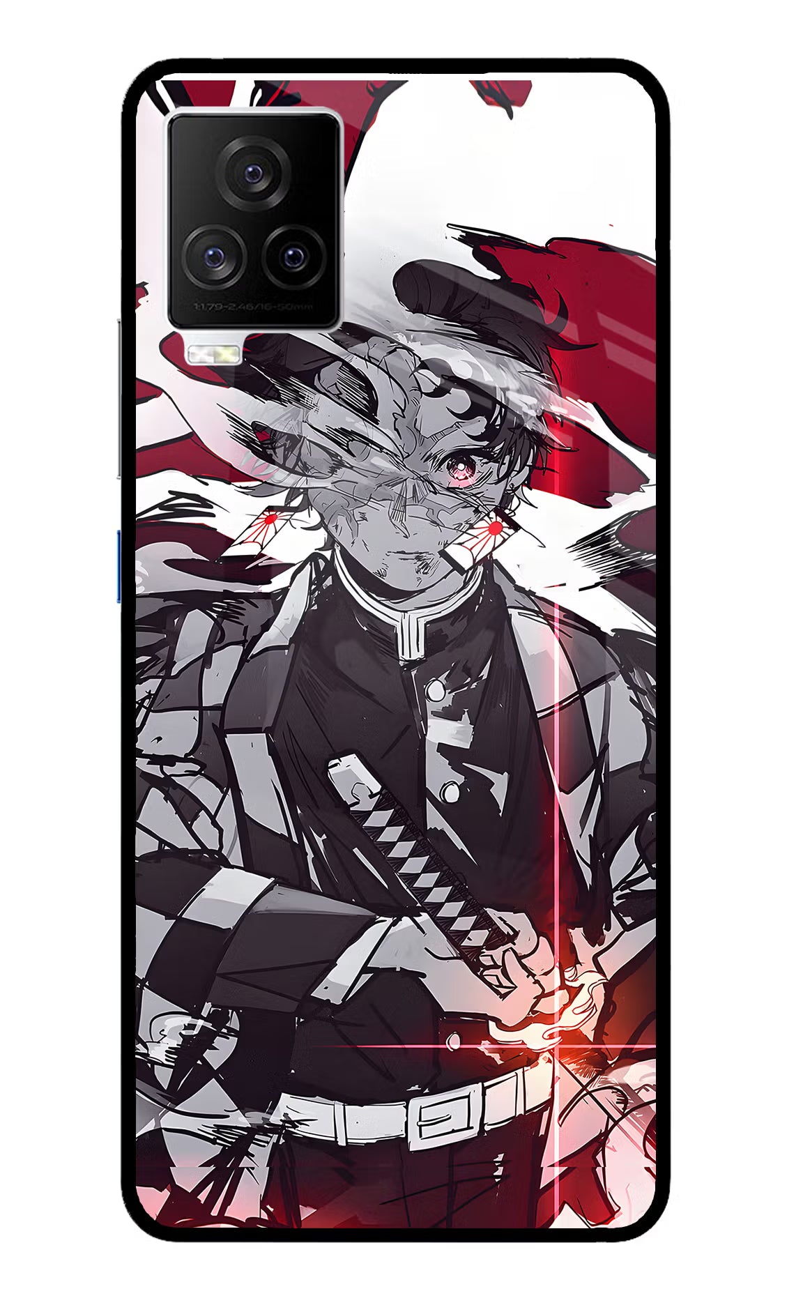 Demon Slayer iQOO 7 Legend 5G Glass Case - Demon Slayer iQOO 7 Legend 5G Glass Case Demon Slayer iQOO 7 Legend 5G Glass Case